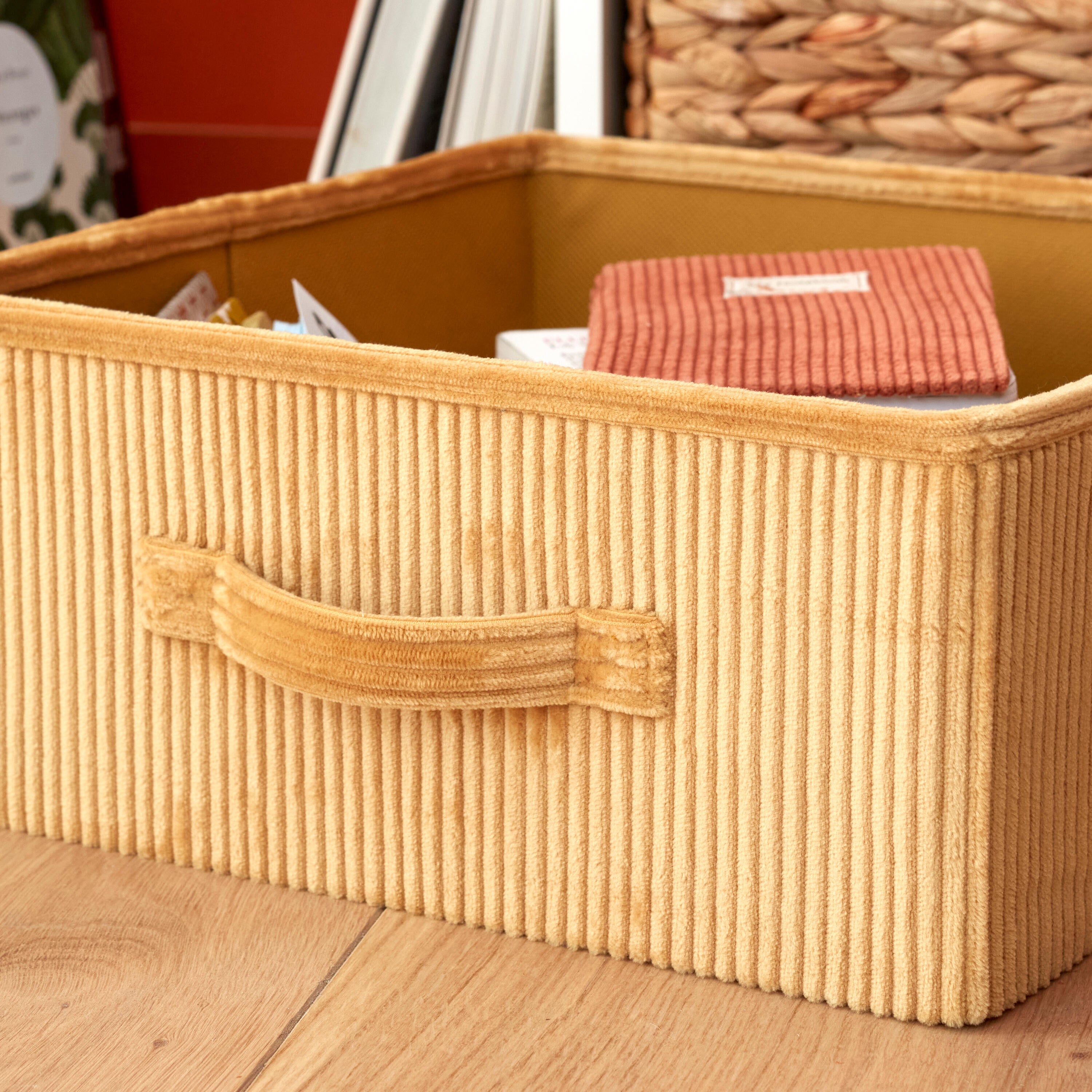 Panier SPACEO Kub doré H.14 x l.31 x P.31 cm - 5
