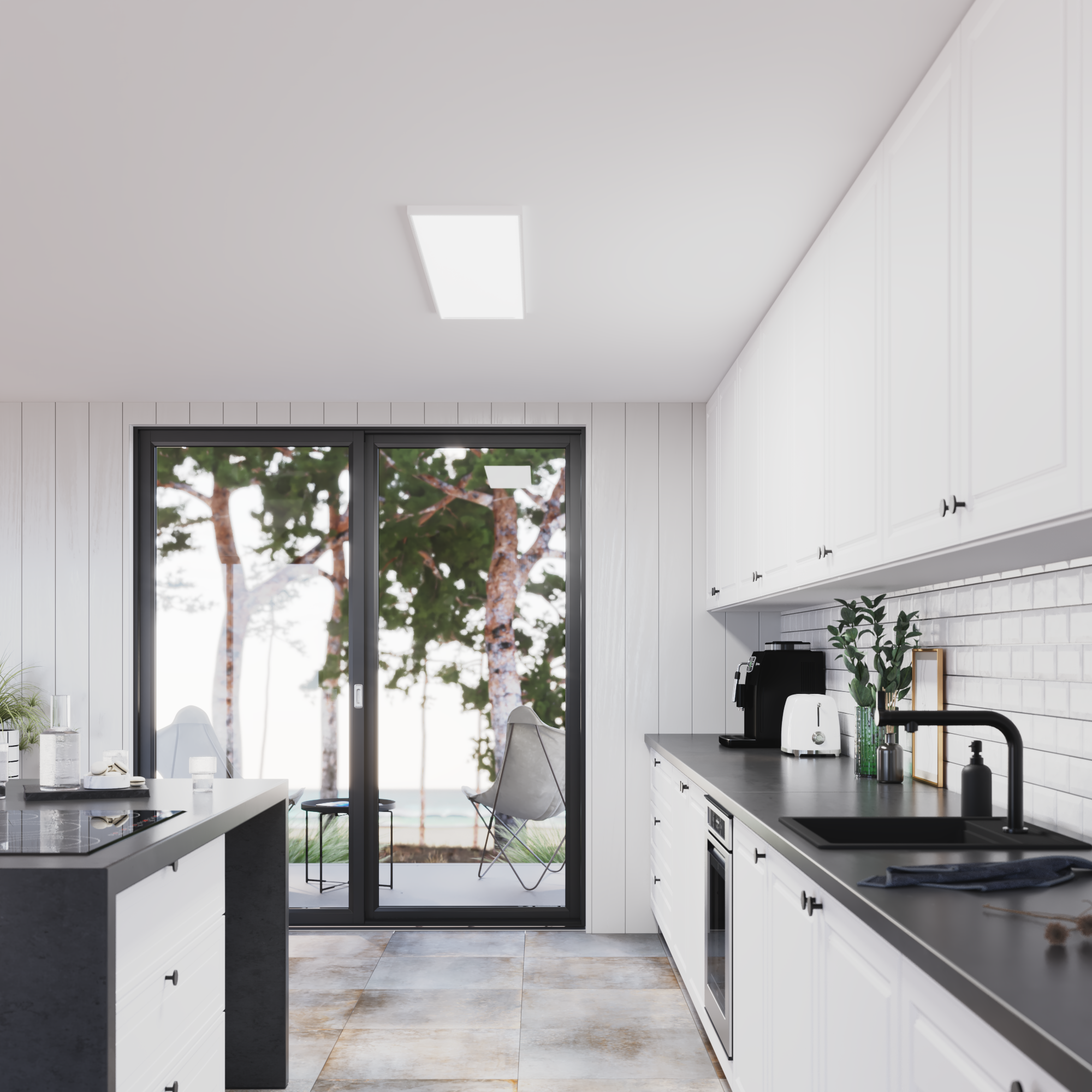 Panel LED Gdańsk biały 30 x 120 cm 5400 lm Inspire - 8