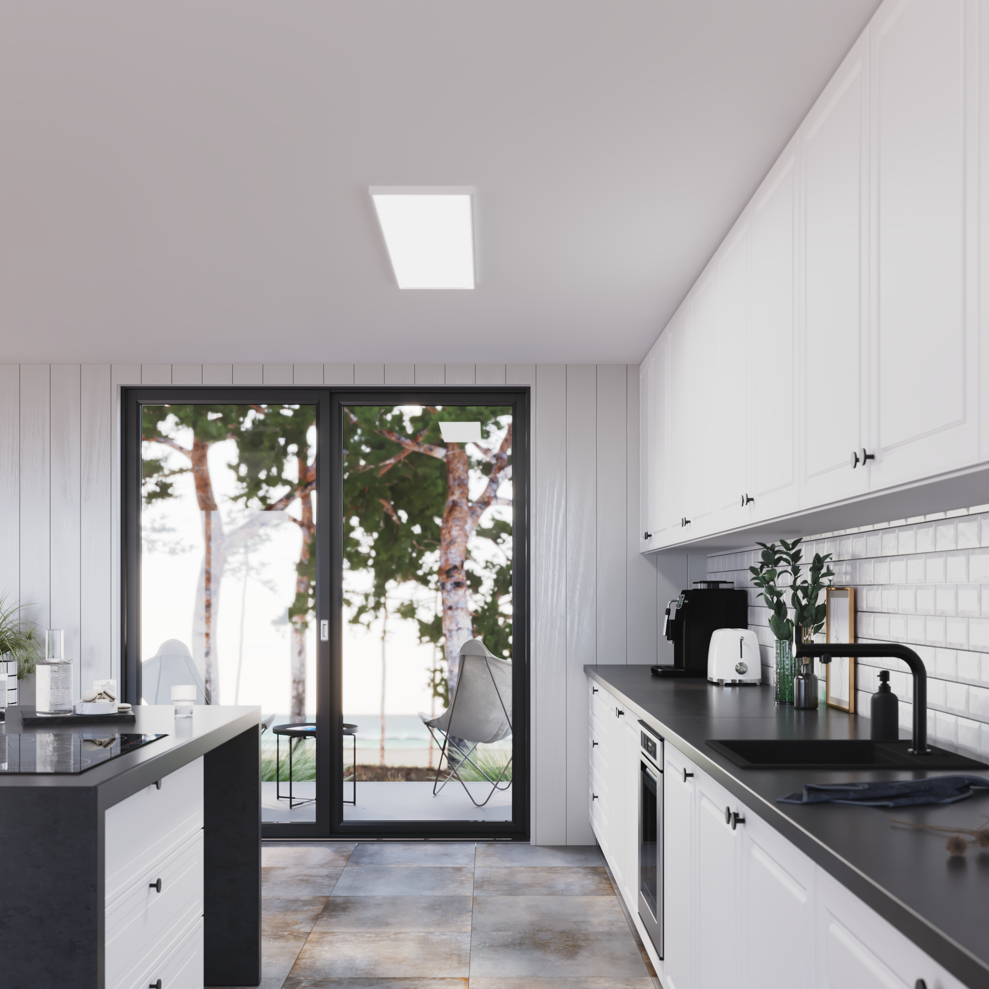 Panel LED Gdańsk biały 30 x 120 cm 5400 lm Inspire - 6