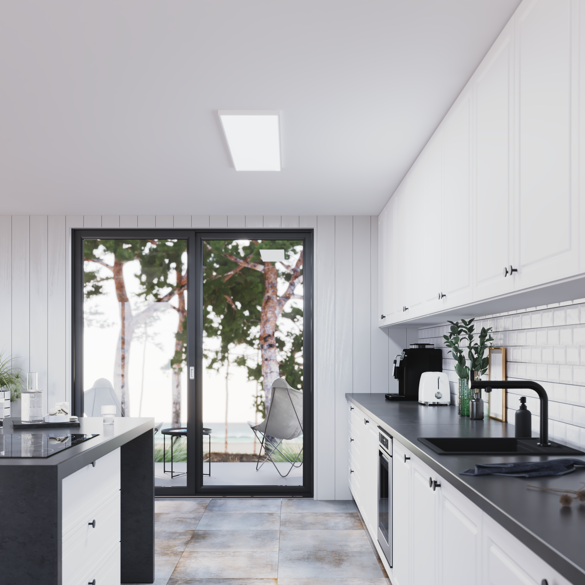 Panel LED Gdańsk biały 30 x 120 cm 5400 lm Inspire - 4