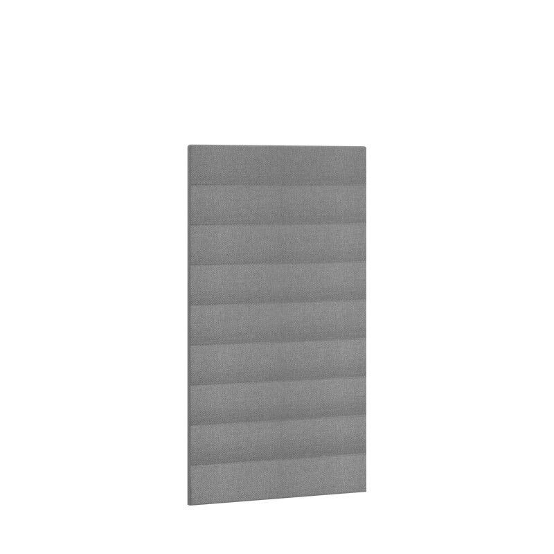 Panel ścienny tapicerowany do przedpokoju 75.2 x 139.6 cm szary