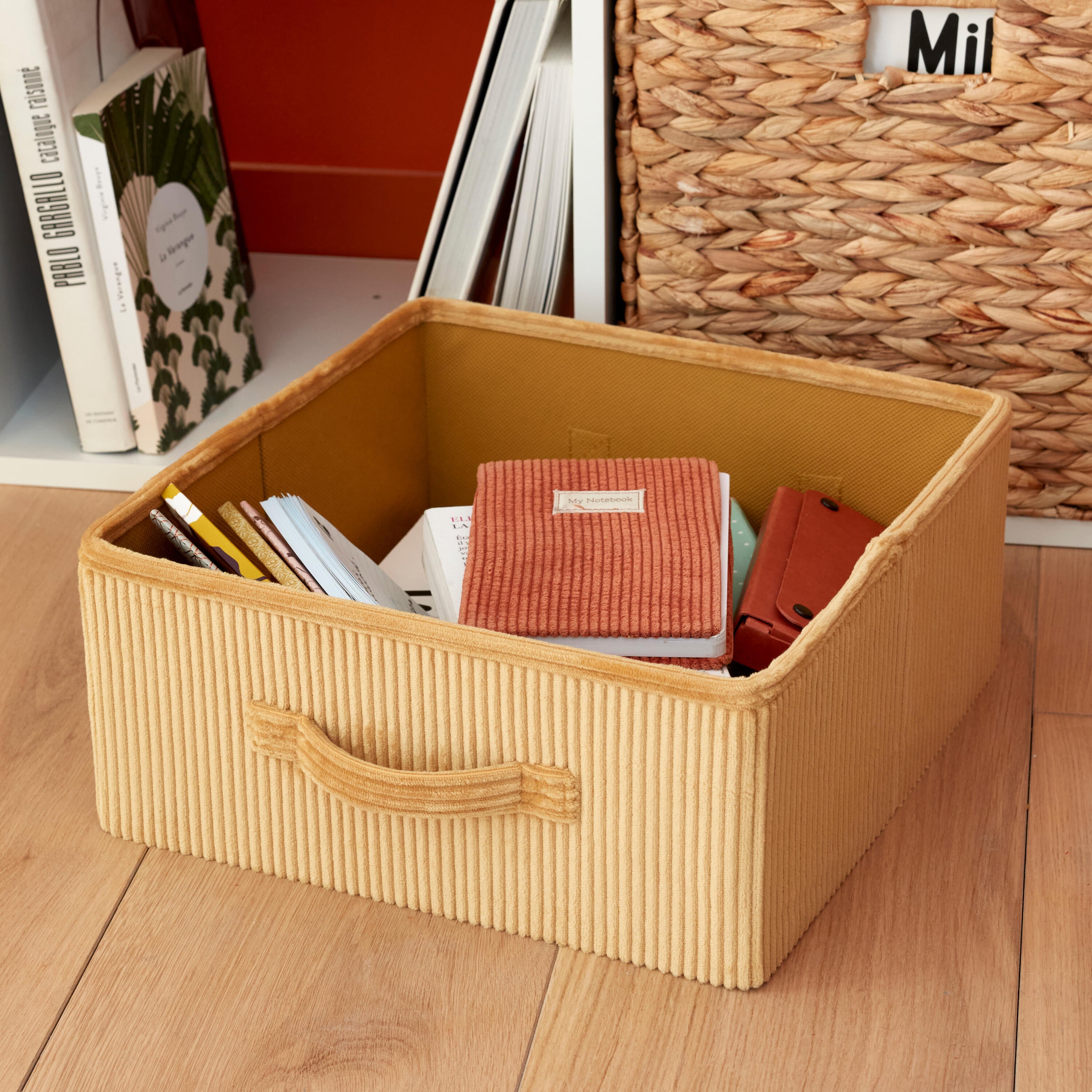 Panier SPACEO Kub doré H.14 x l.31 x P.31 cm - 2