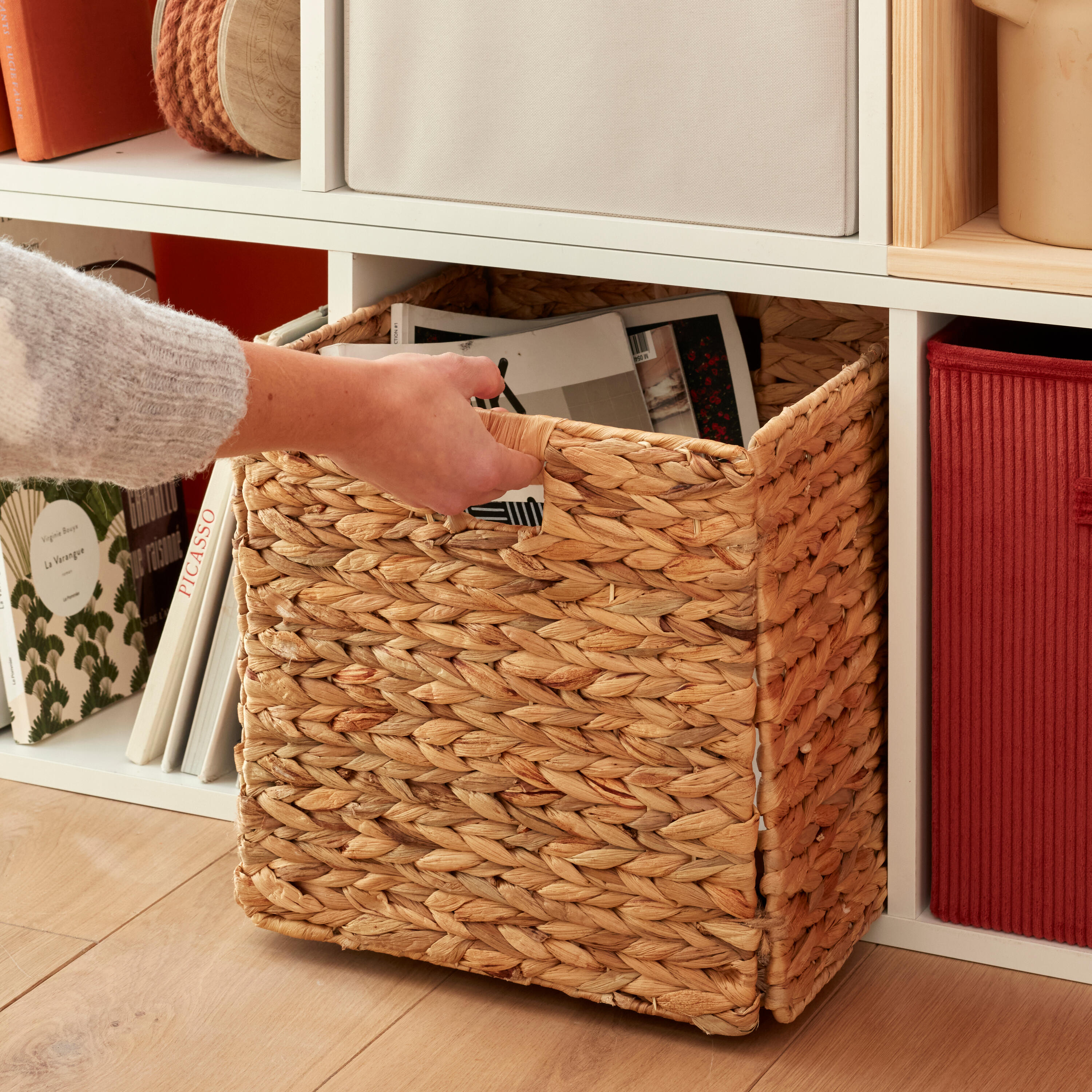 Panier SPACEO Kub Jacinthe d'eau H.31 x l.31 x P.31 cm - 7