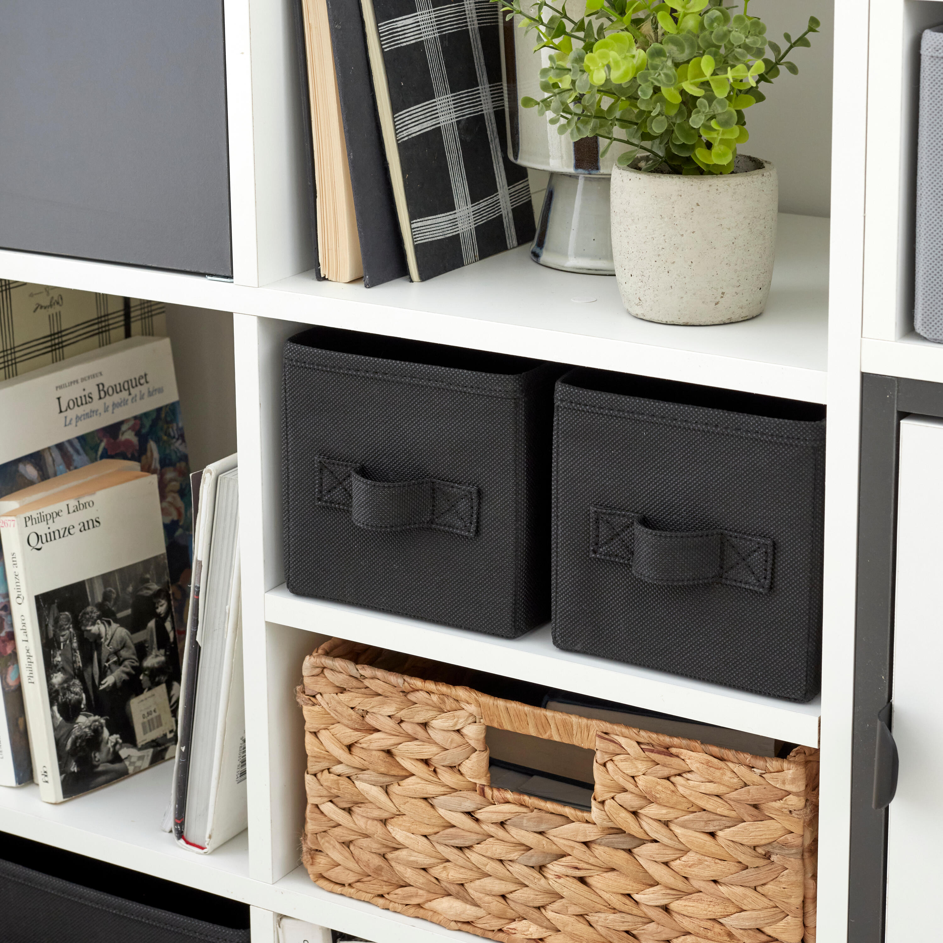 Panier SPACEO kub noir H.14 x l.14 x P.31 cm - 3