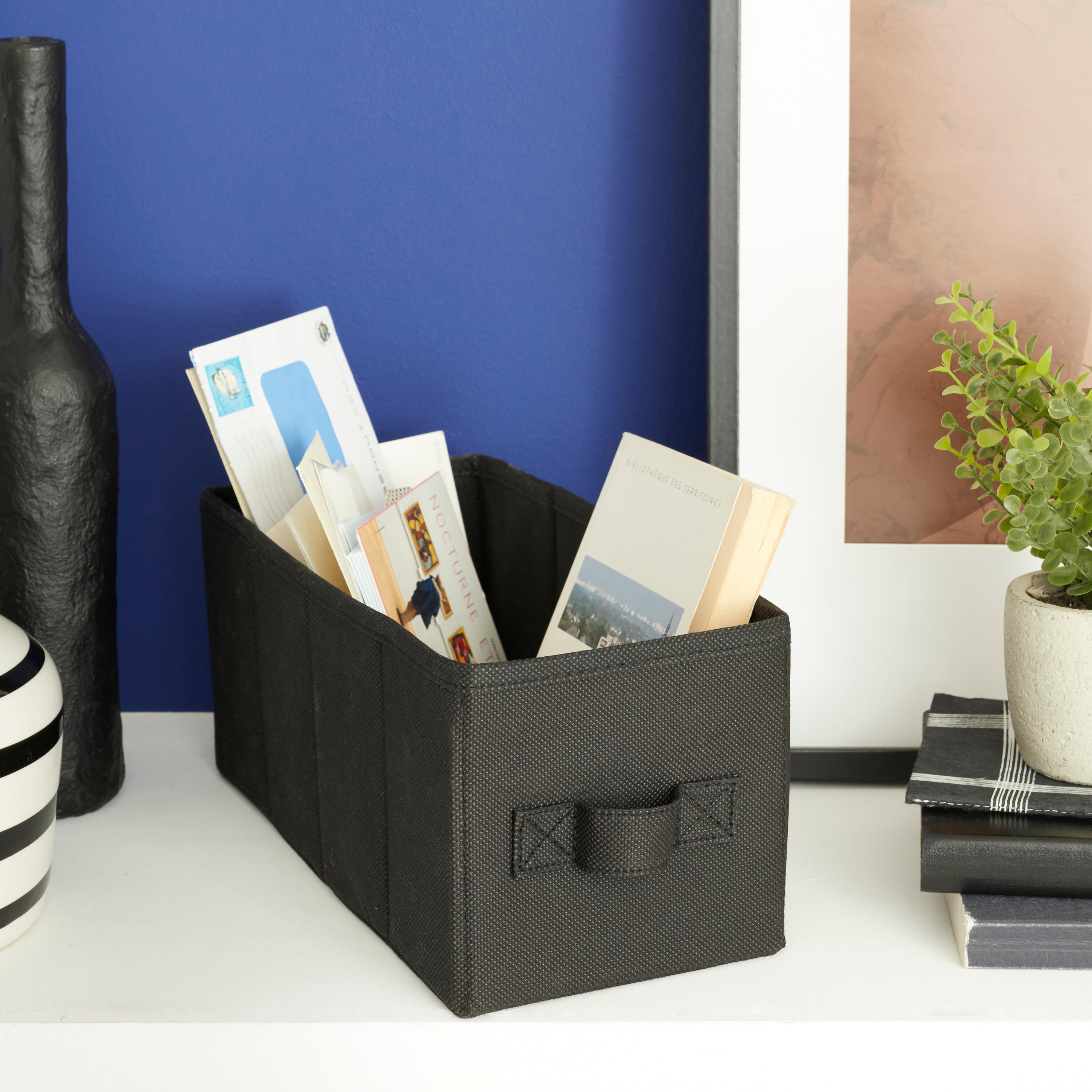 Panier SPACEO kub noir H.14 x l.14 x P.31 cm - 2