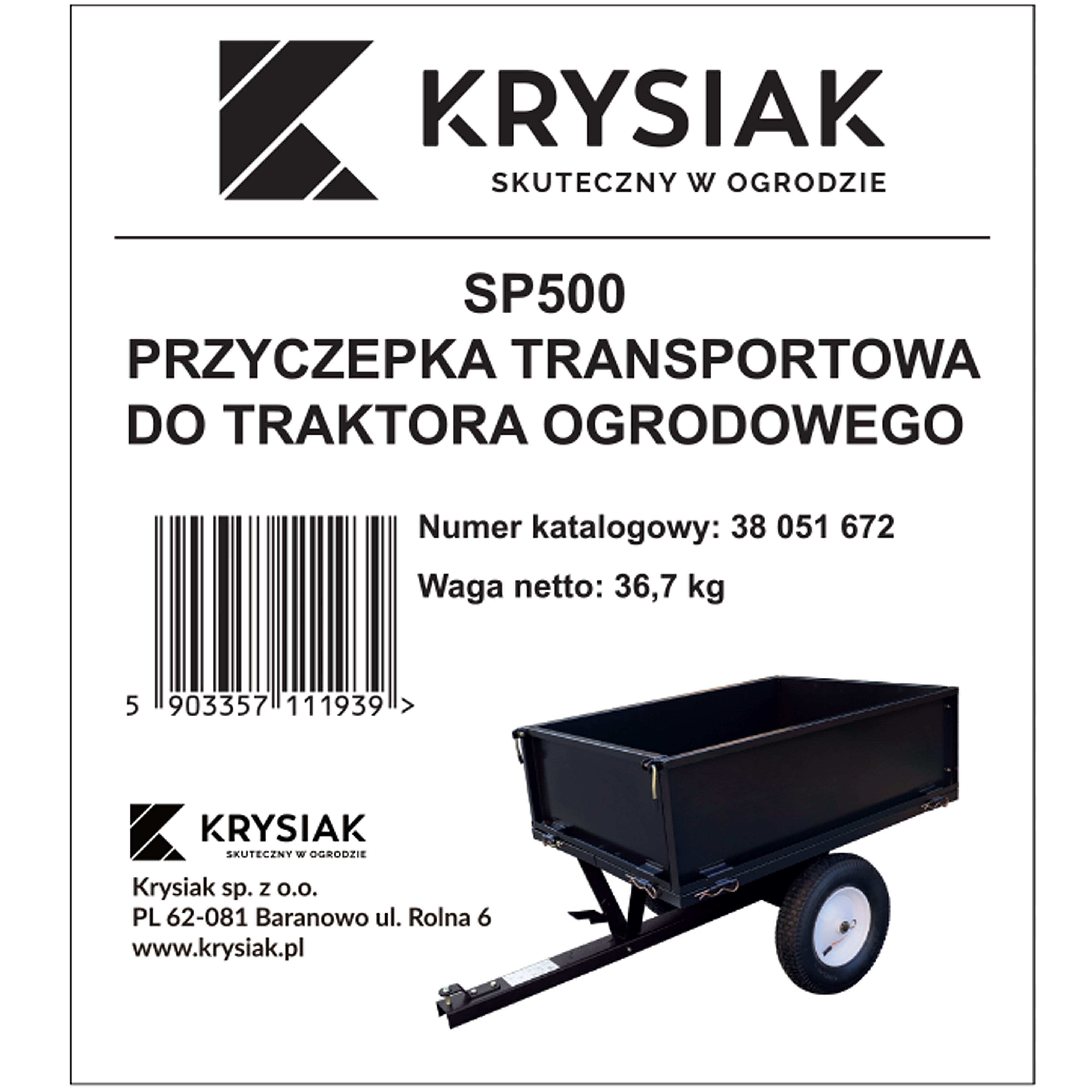 Przyczepa do traktora samojezdna 234l Krysiak - 2