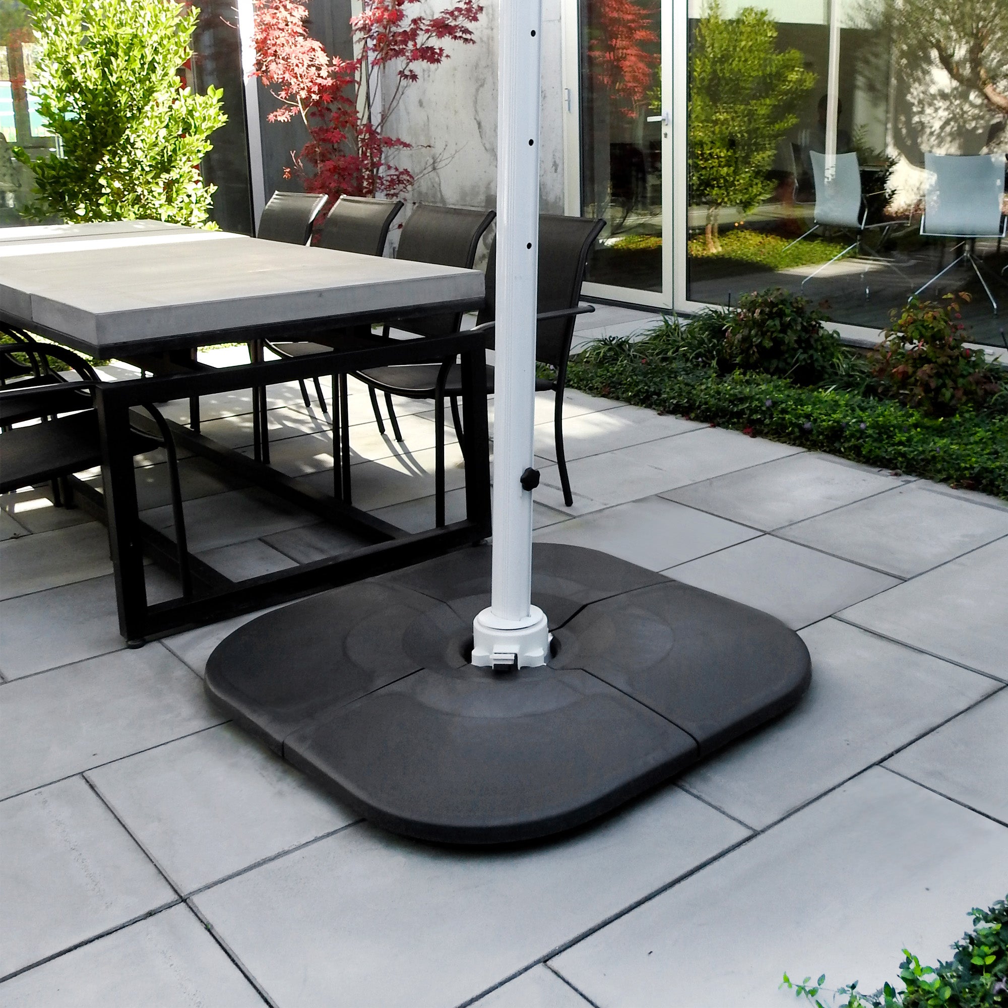 Base para chapéu-sol 1/4 35 kg 54x54 cm antracite Naterial - 4