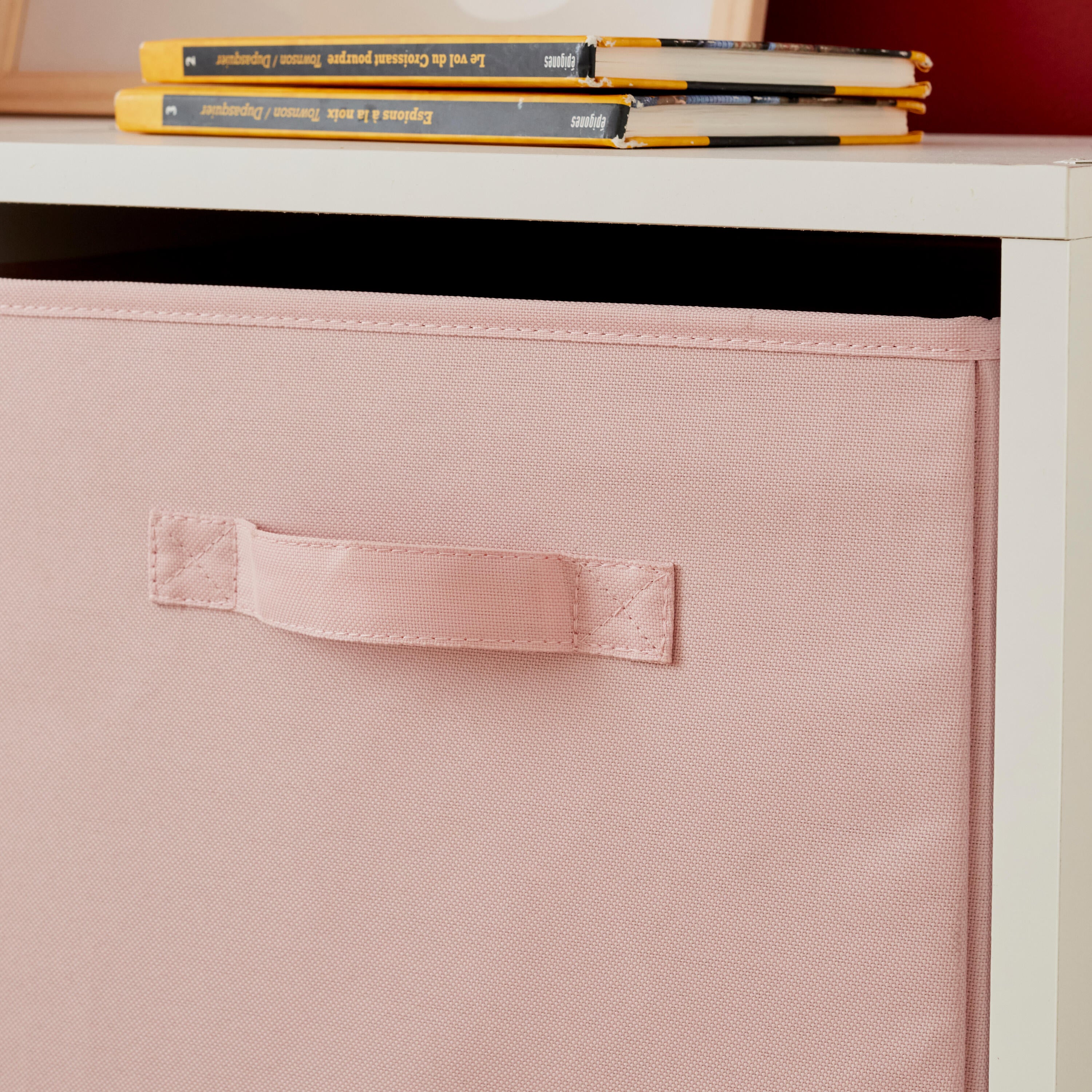 Panier SPACEO Kub rose H.31 x l.31 x P.31 cm - 4