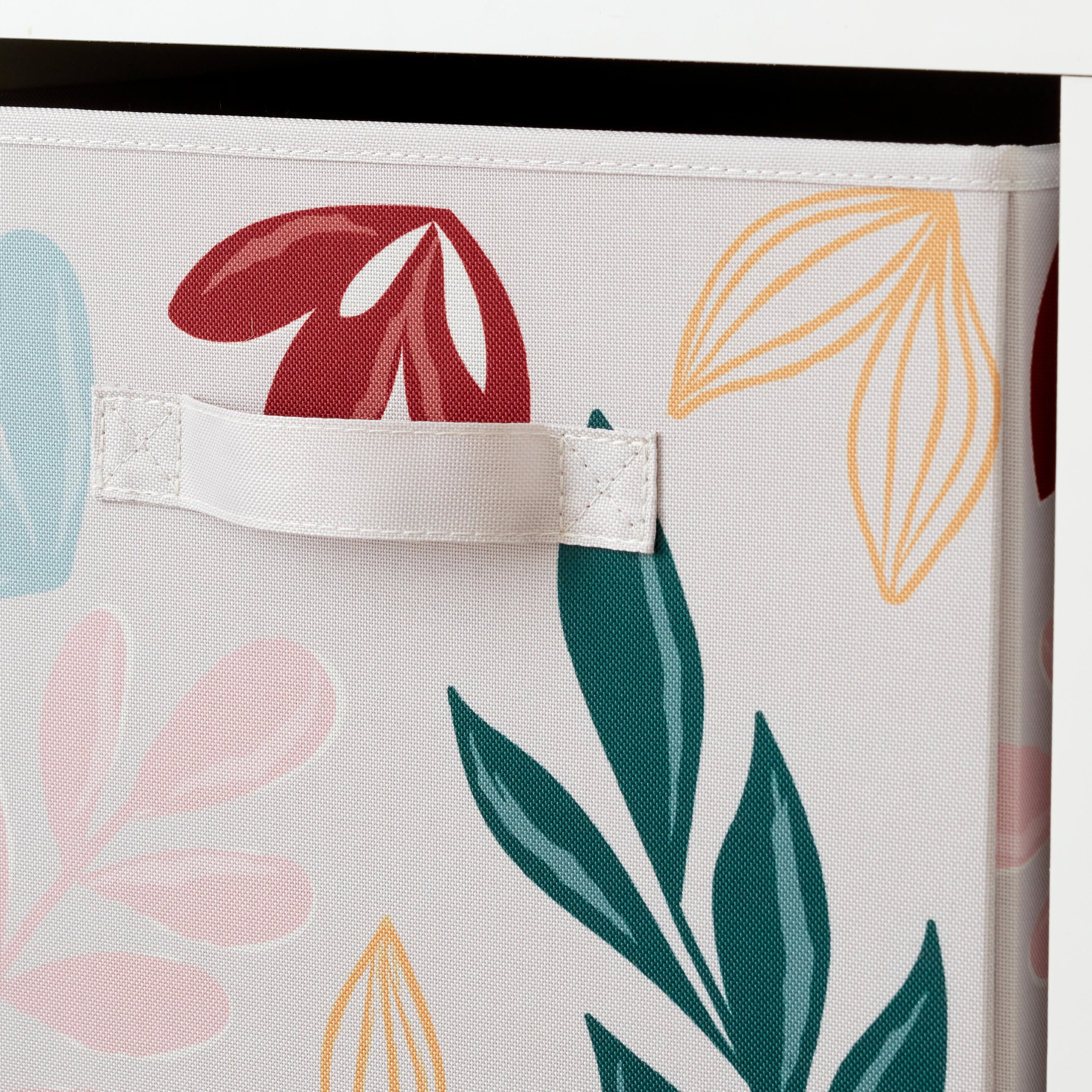 Panier SPACEO Kub motif fleuri H.31 x l.31 x P.31 cm - 5