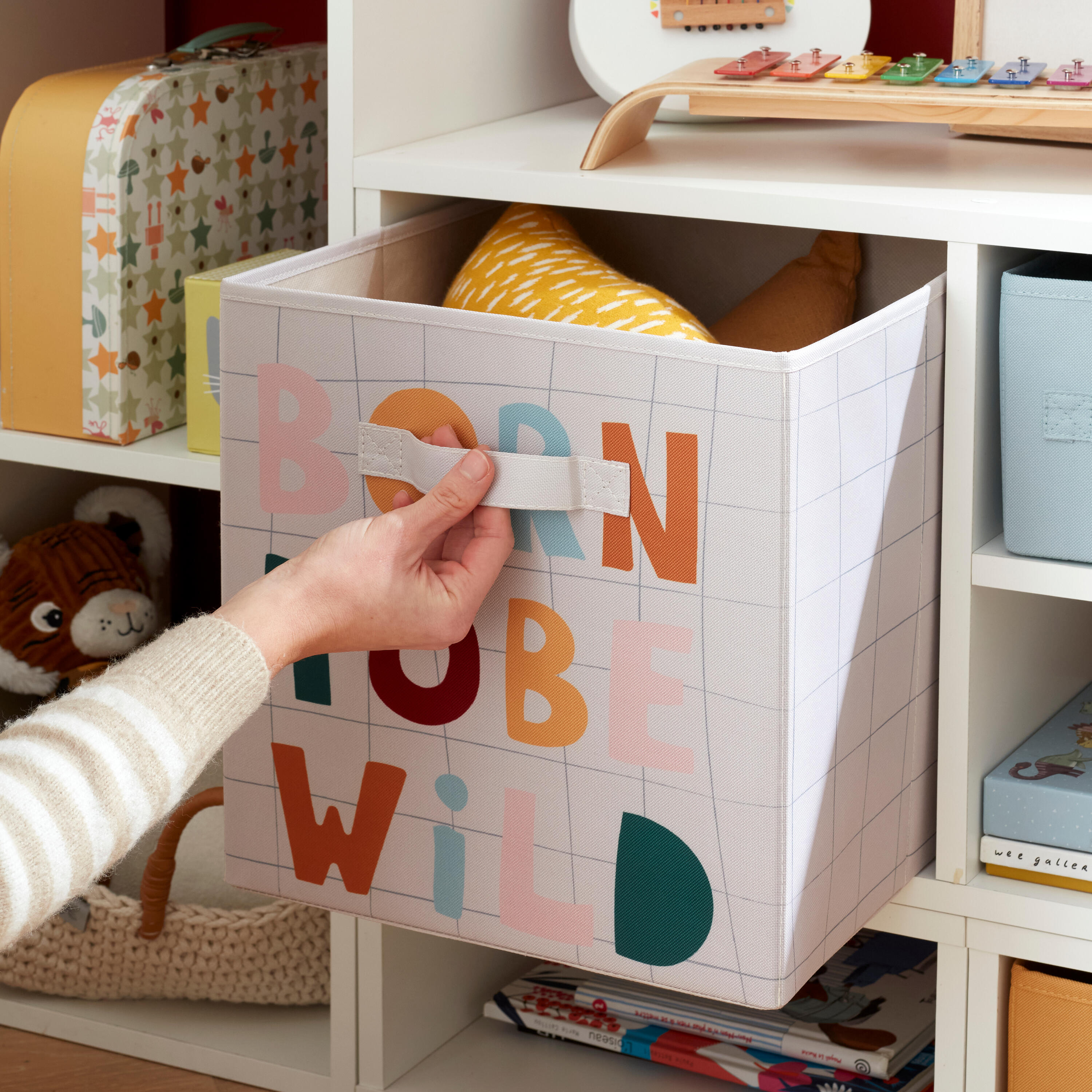 Panier SPACEO Kub Wild H.31 x l.31 x P.31 cm - 5