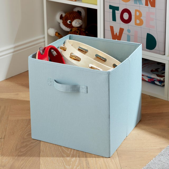 Cesta Kub Spaceo aqua 31x31x31 cm
