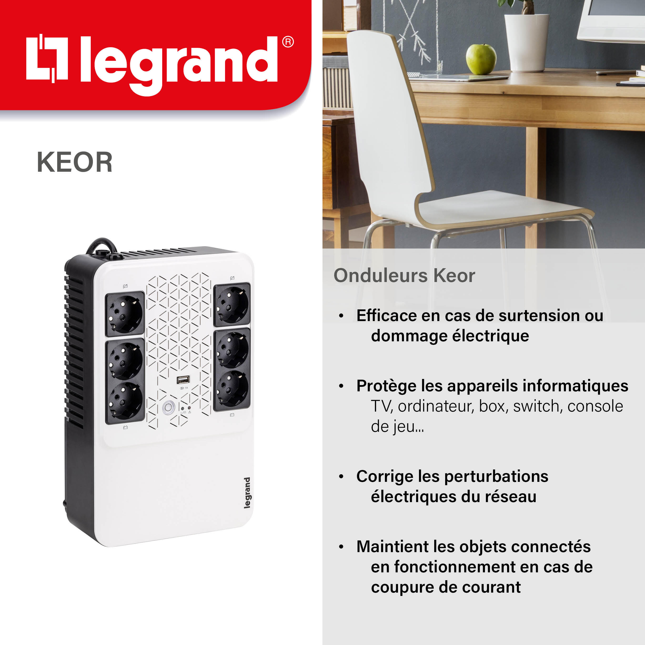 Onduleur Keor multiplug 600VA LEGRAND - 2
