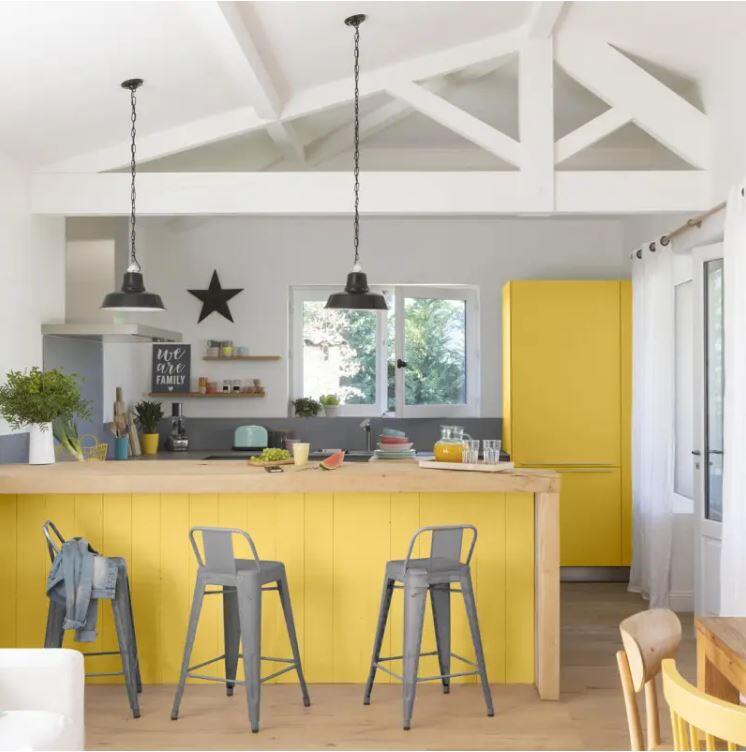 Esmalte de interior renovación multisuperficie V33 color amarillo girasol satinado 500ml para muebles, puertas, paredes, azulejos, radiadores, carpintería y mobiliario - 6