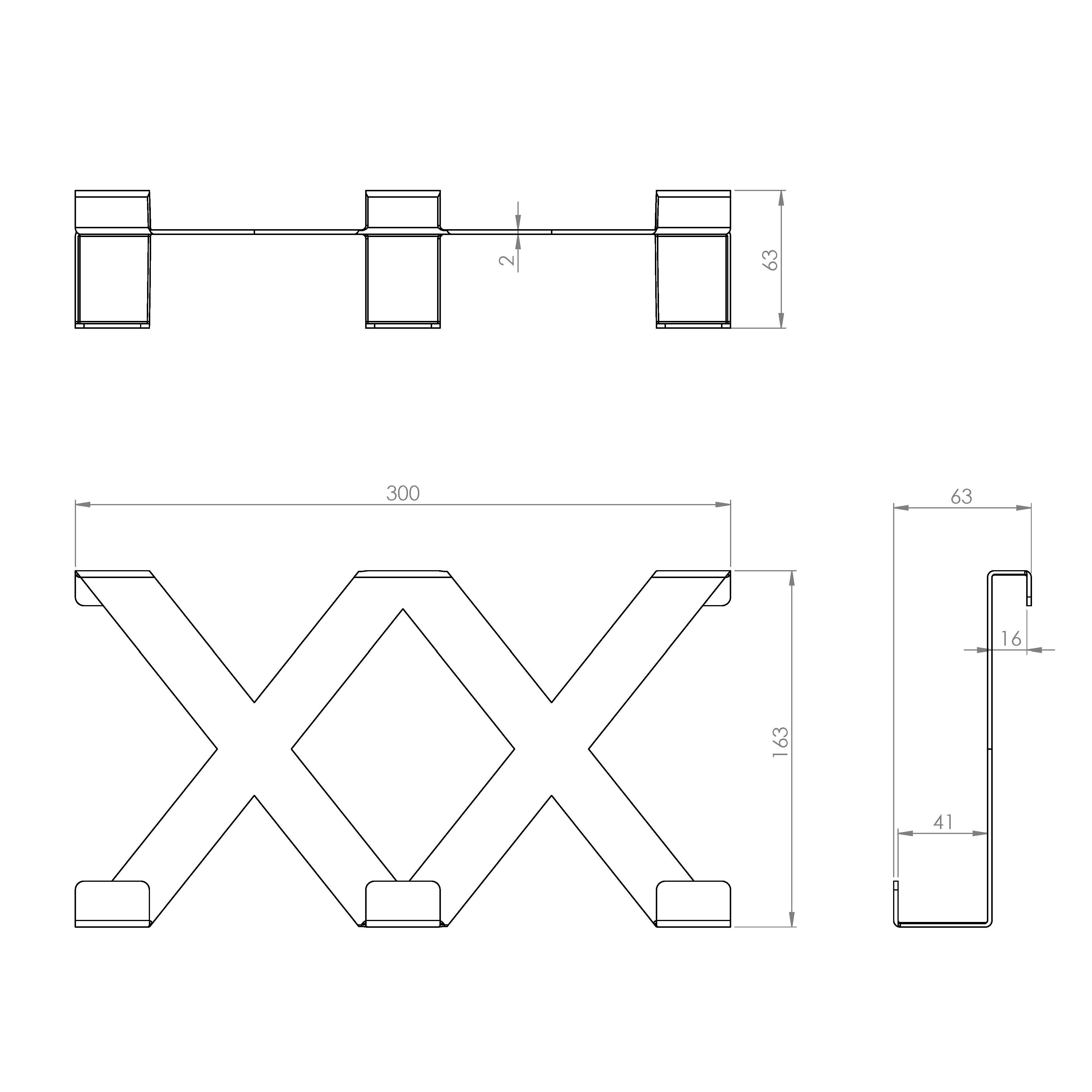 Portemanteau à visser blanc Zig zag CIME - 9