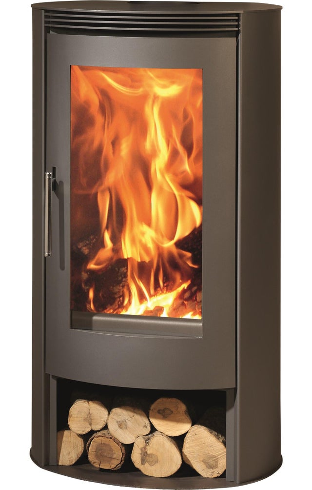 Cuisinière à bois PANADERO Poele a bois delta ecodesign noir, 8 kW