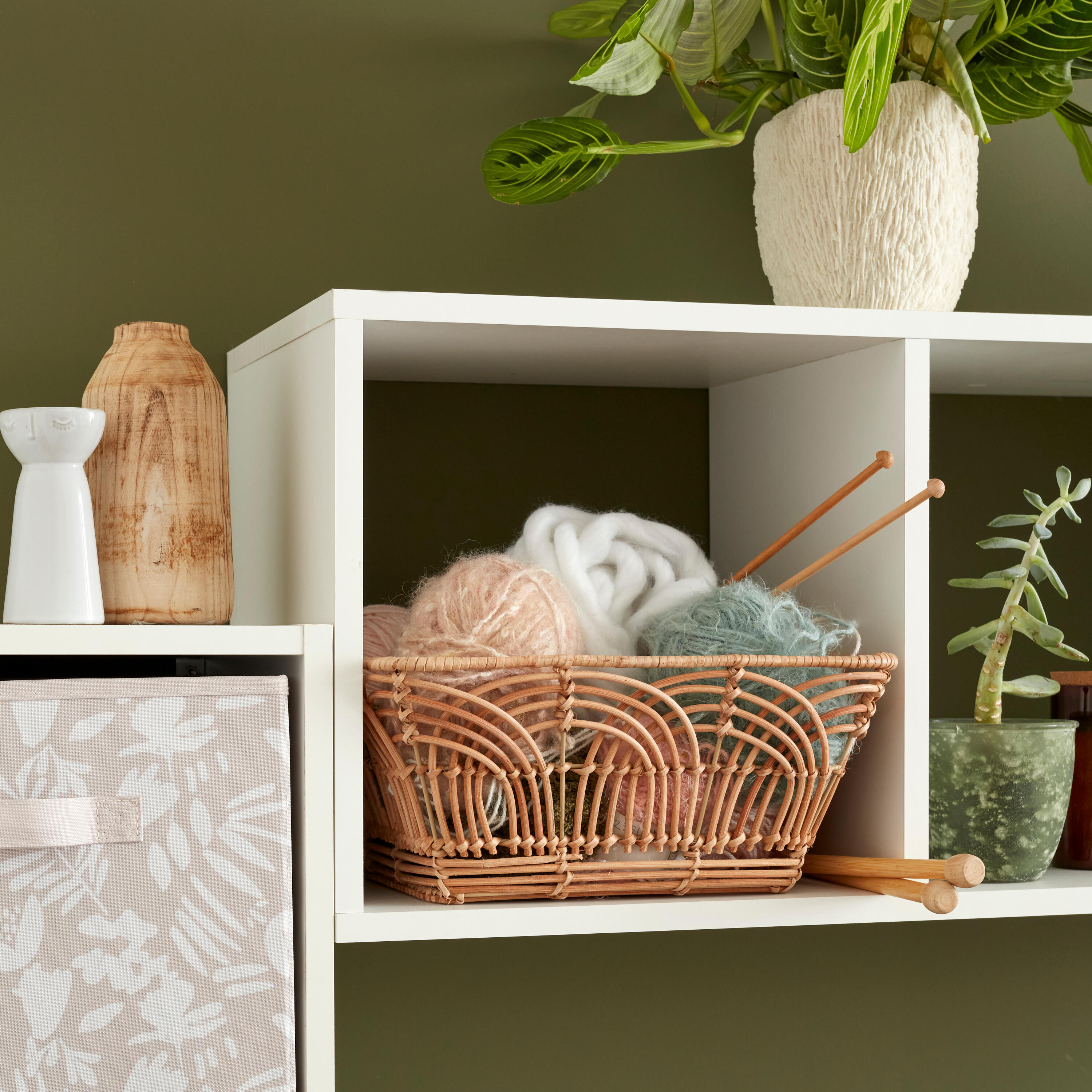 Panier SPACEO Kub Rotin H.14 x l.31 x P.31 cm - 5