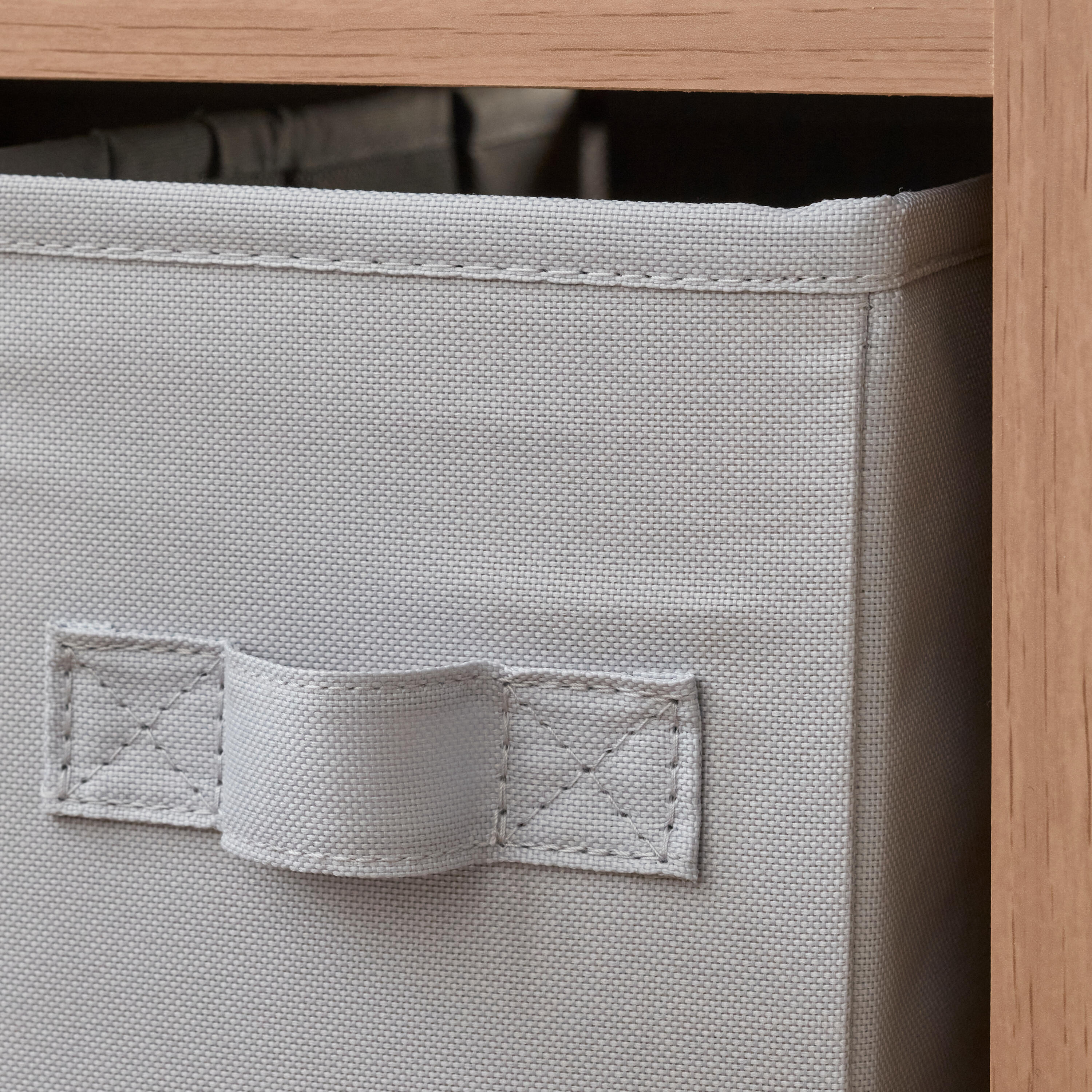 Panier SPACEO Kub gris H.14 x l.14 x P.31 cm - 8