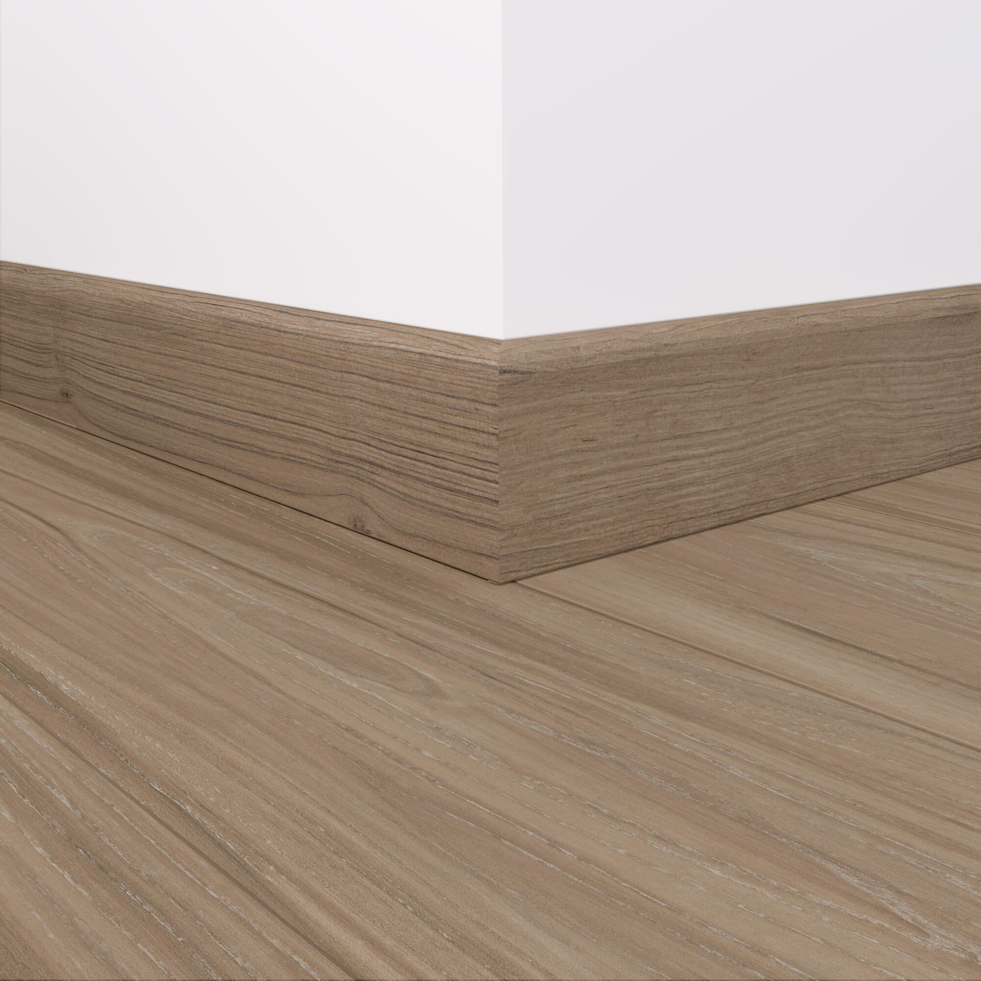 Rodapé MDF castanho semi mate 14x78x2400 mm Artens BG230 - 2