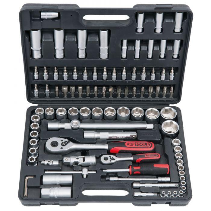 Coffret KS Tools 22 Pièces 1/2″ – Douilles 10-32 Mm Avec Cliquet Et Accessoires