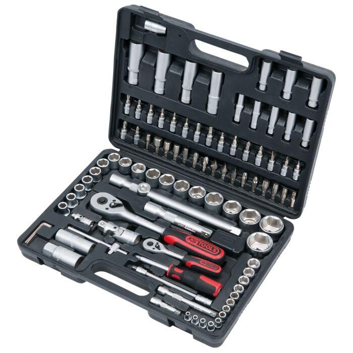 Coffret douilles et accessoires 1/4 + 1/2 94 pièces KS TOOLS 911.0694 - 2