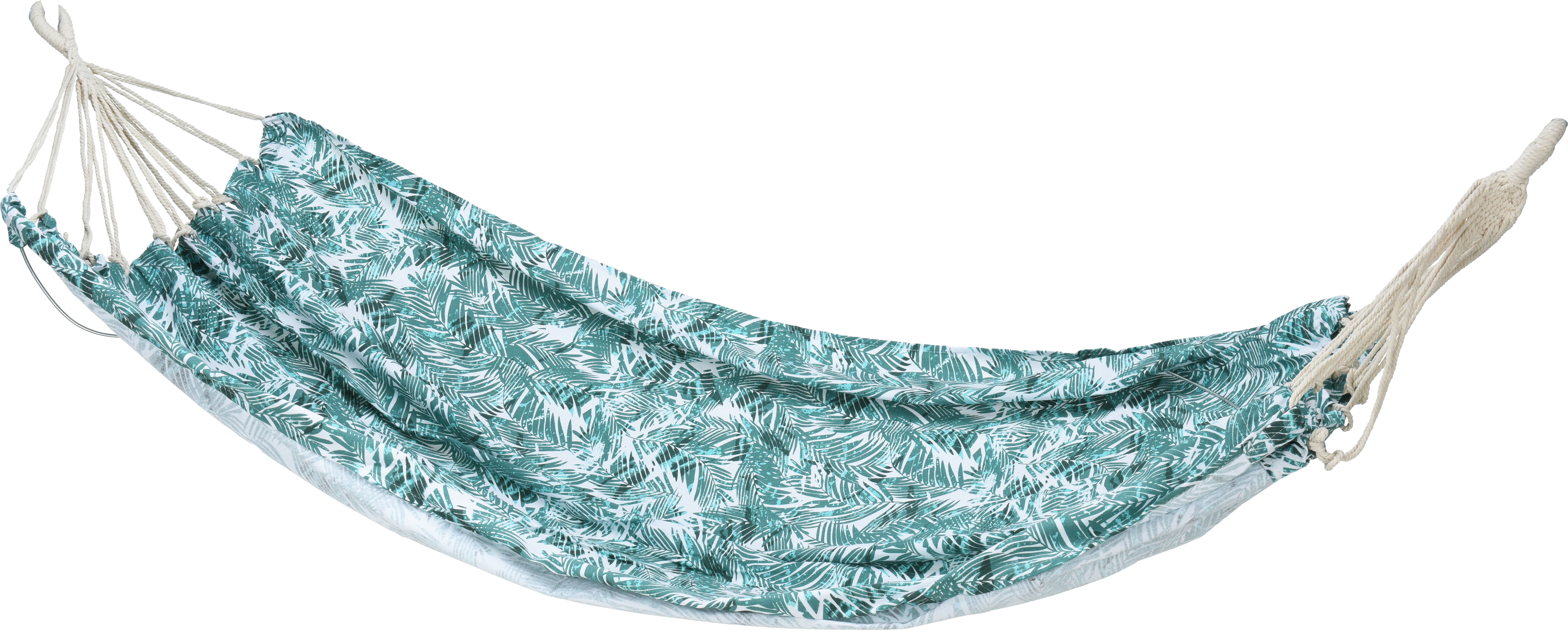 Hamak ogrodowy zielone liście 200x145 cm