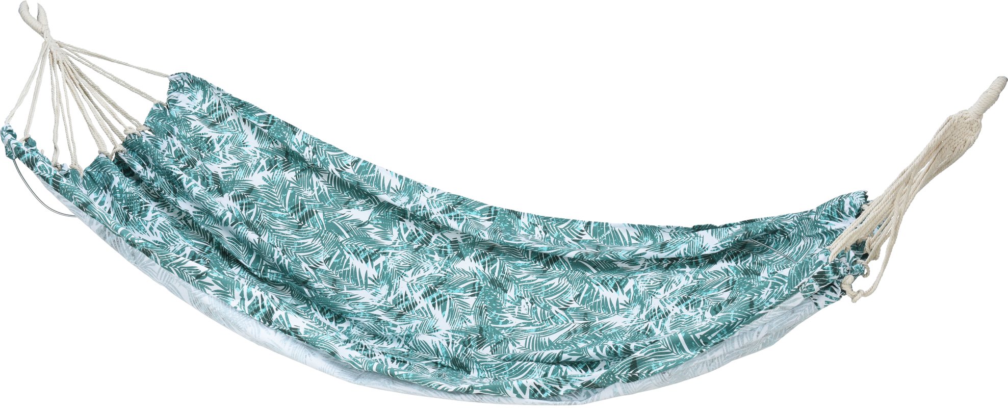 Hamak ogrodowy zielone liście 200x145 cm