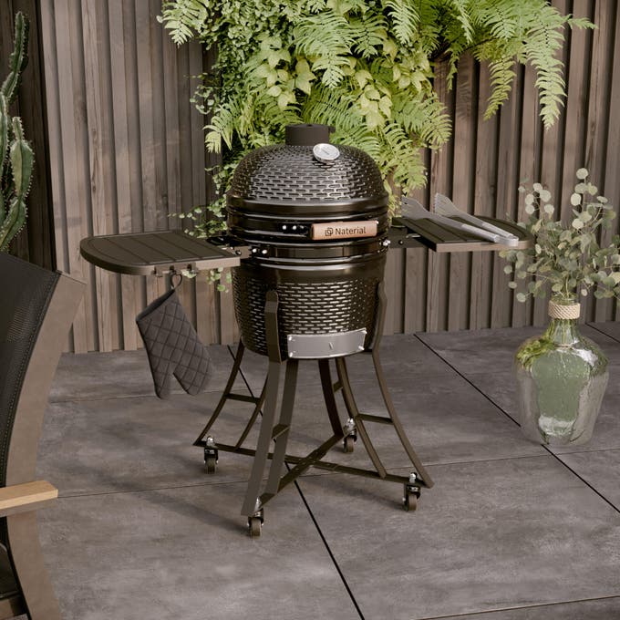 czarny grill ceramiczny