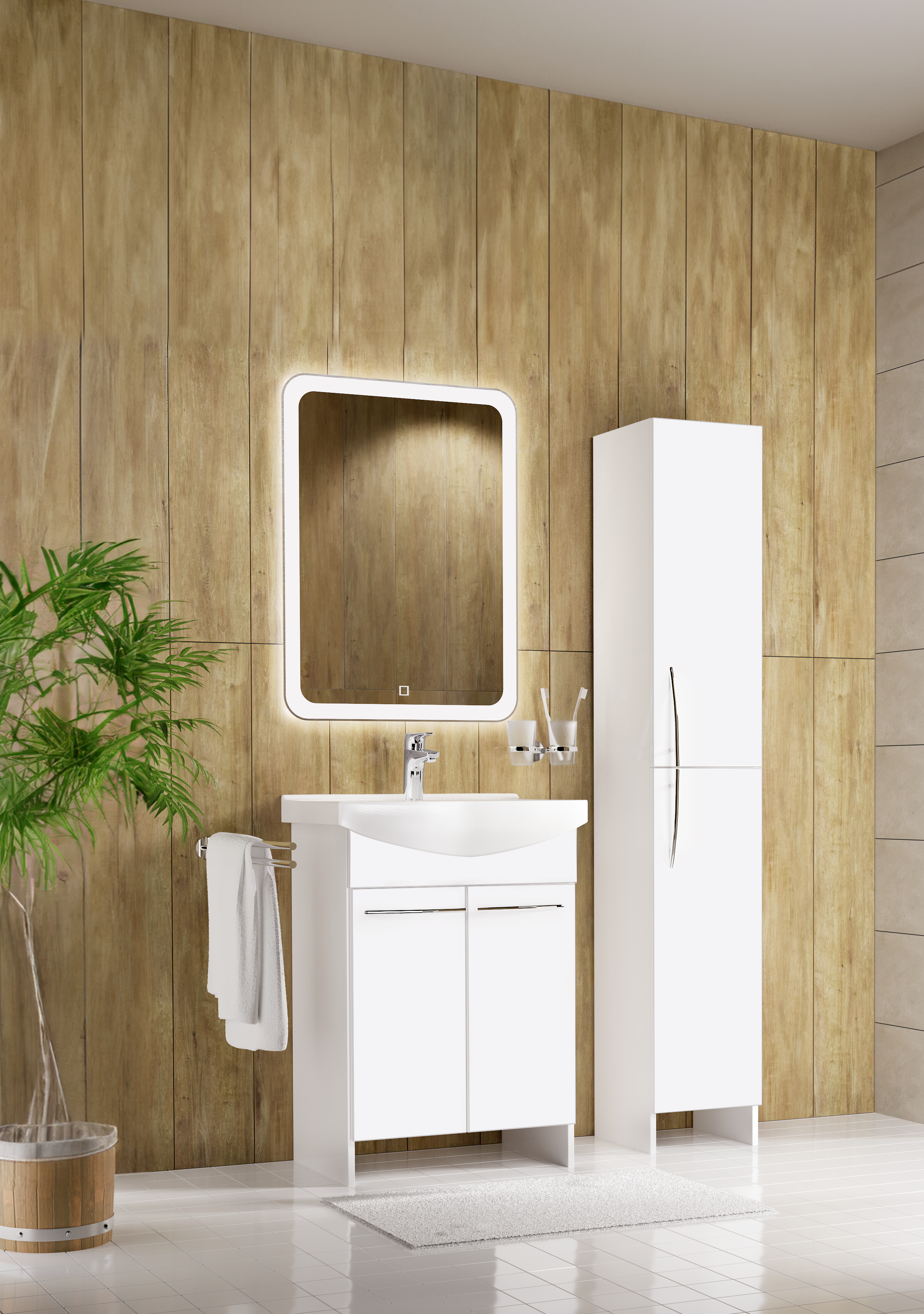 Lustro z wbudowanym oświetleniem PRIMA 60 x 80 VENTI - 2