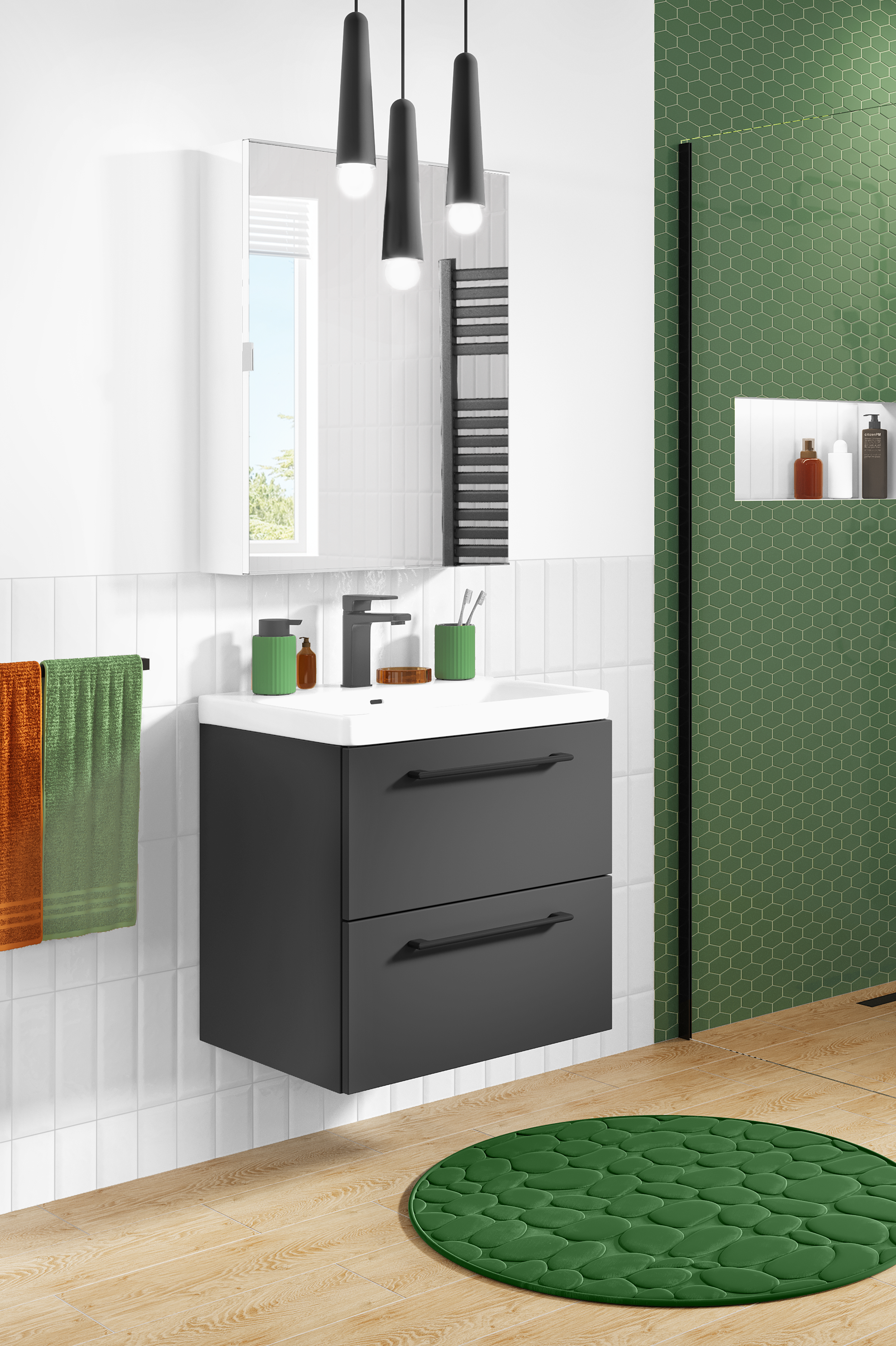 Umywalka meblowa Remix New 61 X 49.5 Sensea - 4