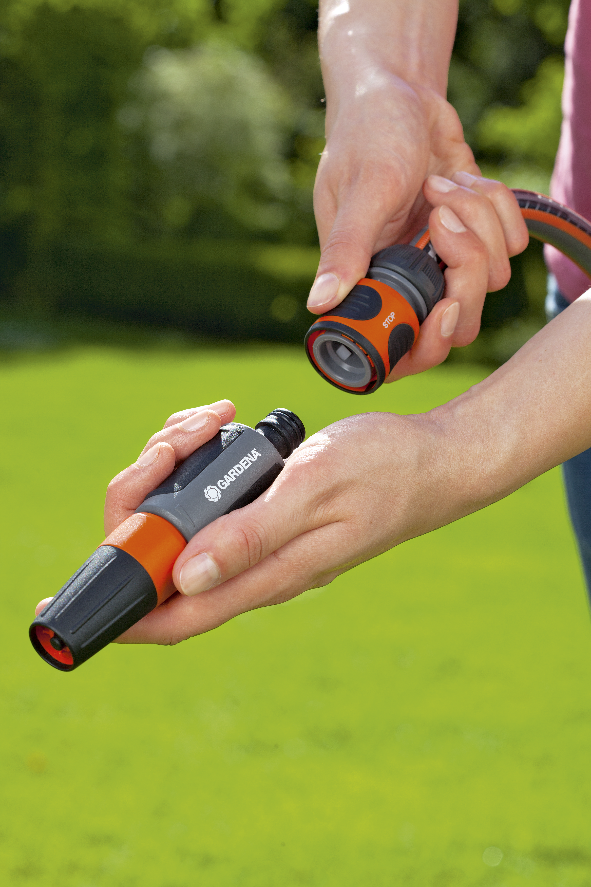 Raccord automatique de tuyau à visser 15 mm GARDENA - 4