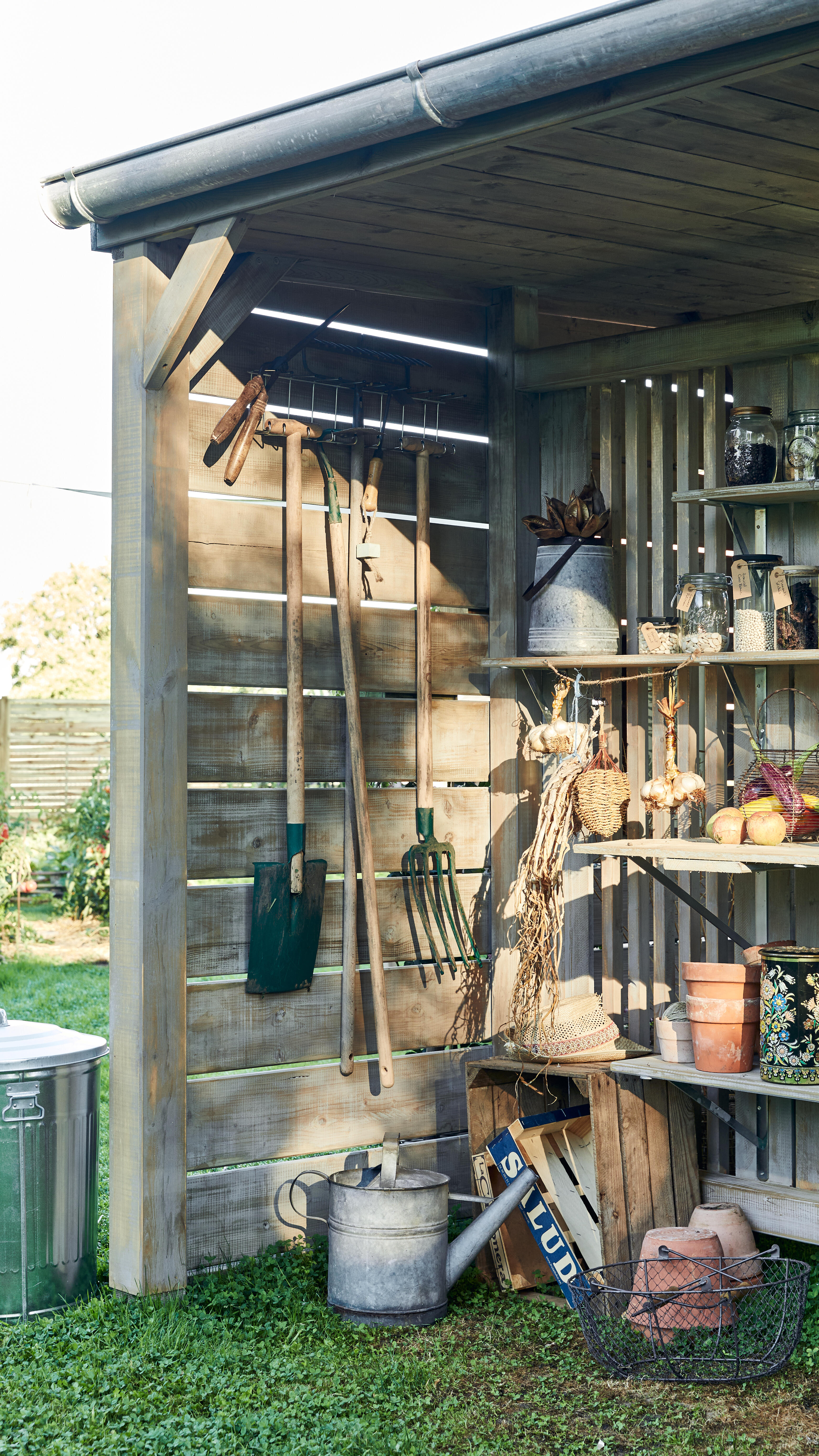 Poteau bois carré Luna marron, l.9 x P.9 - 6