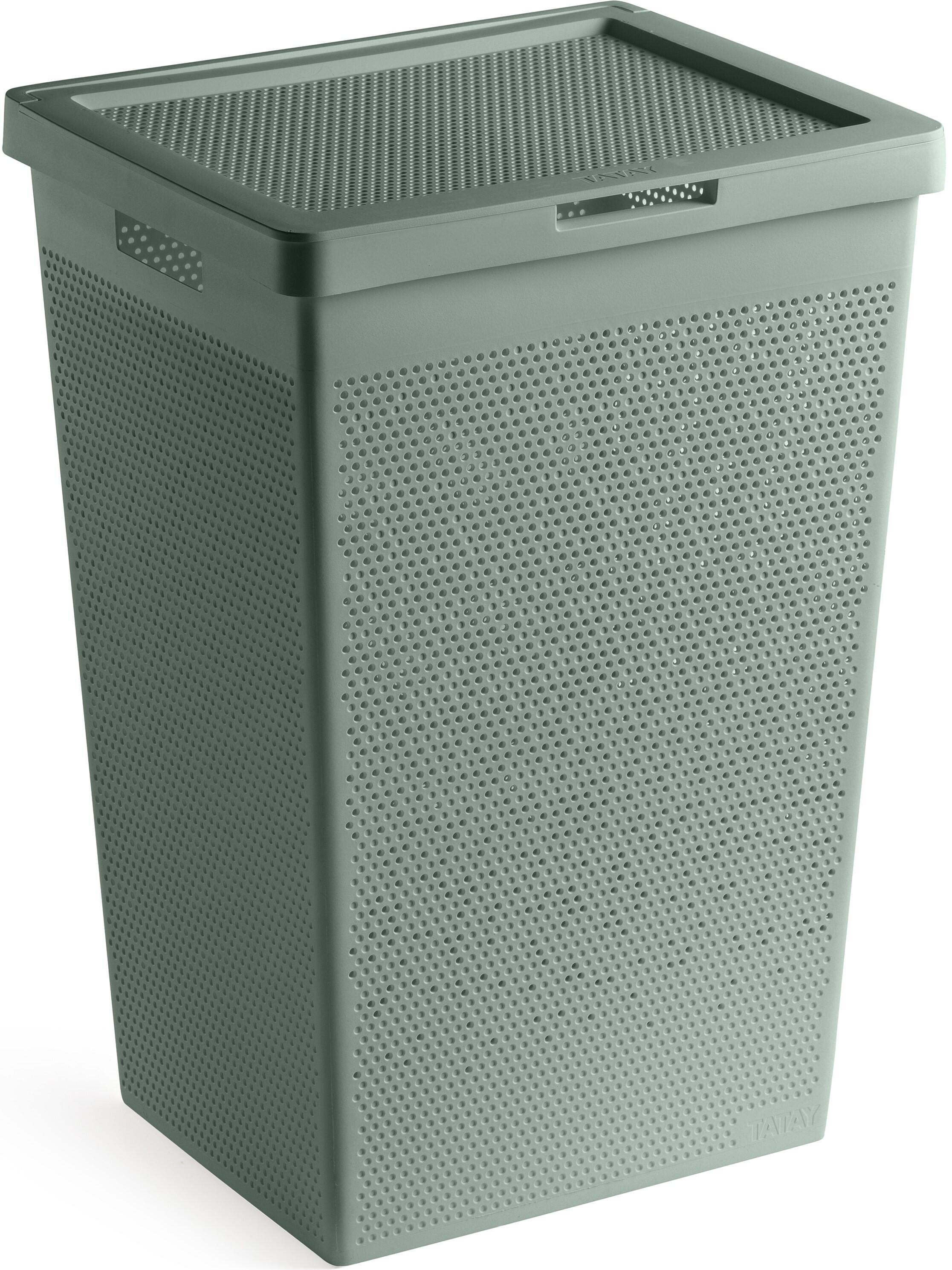 Cesta porta biancheria in polipropilene verde TATAY Bohol 60 l - 4