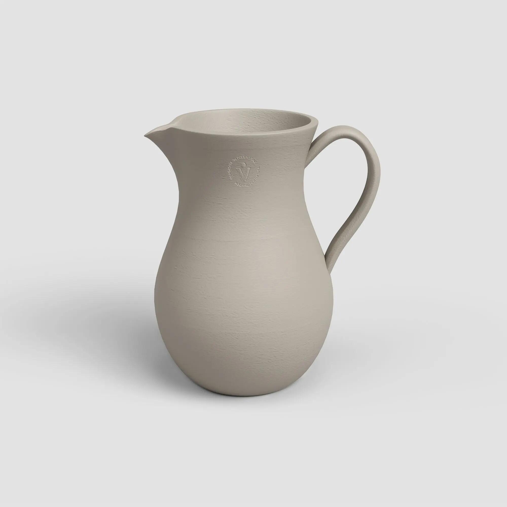 Maceta de arcilla harmonia beige de 25x25x30cm