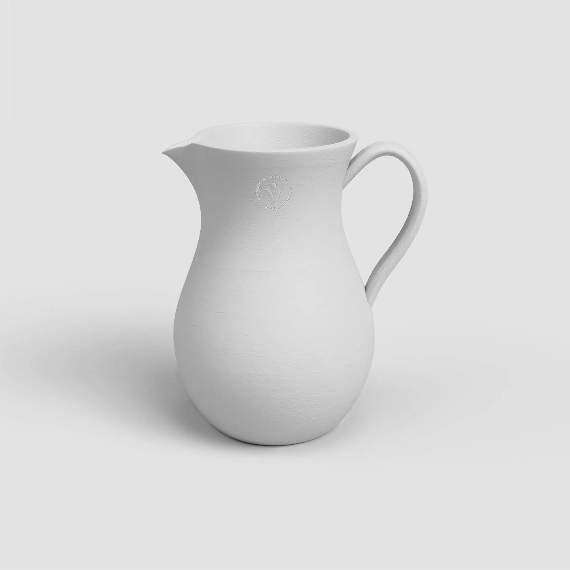 Maceta de arcilla harmonia blanco de 25x25x30cm