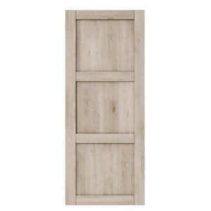 Porte coulissante chêne Goa, H.204 x l.63cm