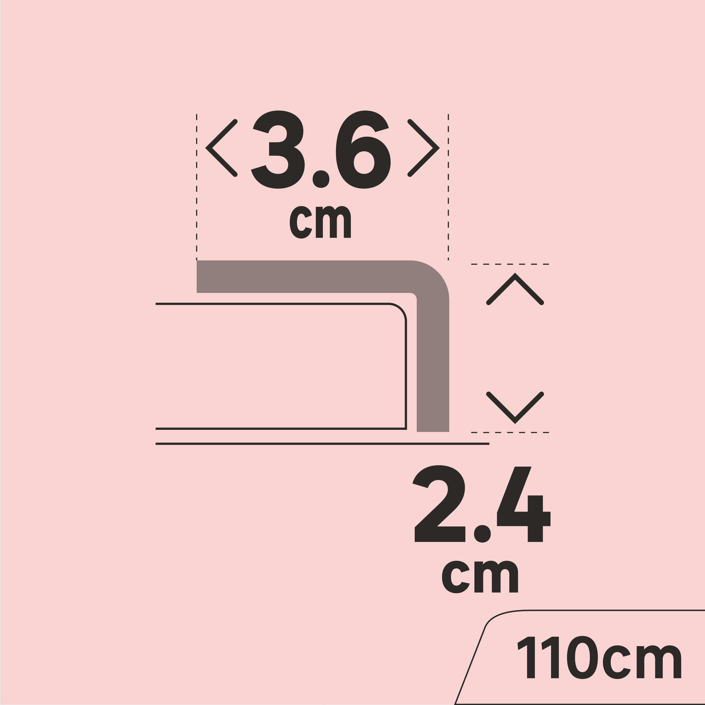 Nez de marche alu bronze auto-adhésif, l.2.4 cm x L.110 cm ARTENS - 5