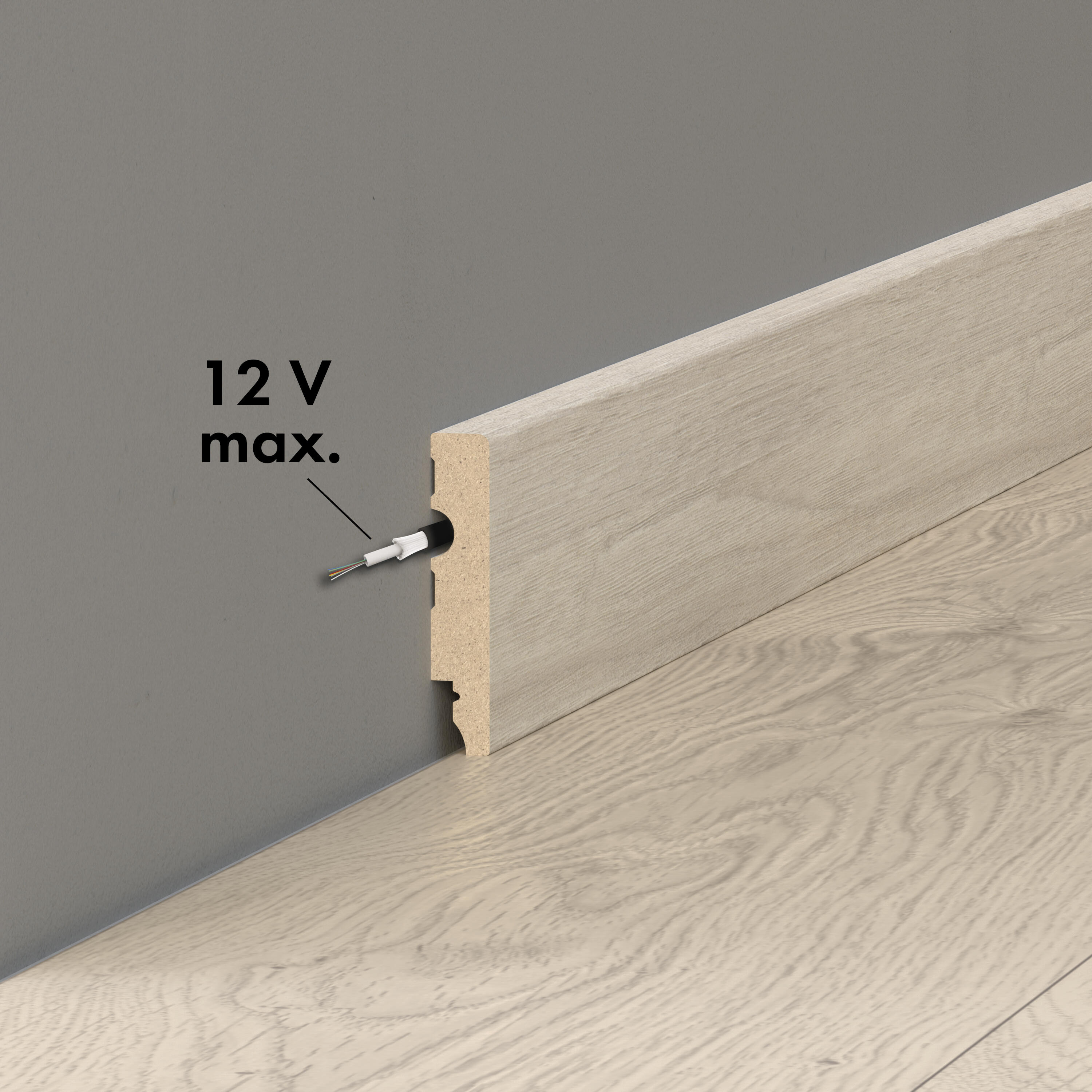 Listwa przypodłogowa MDF Foligno 8 cm Artens - 2
