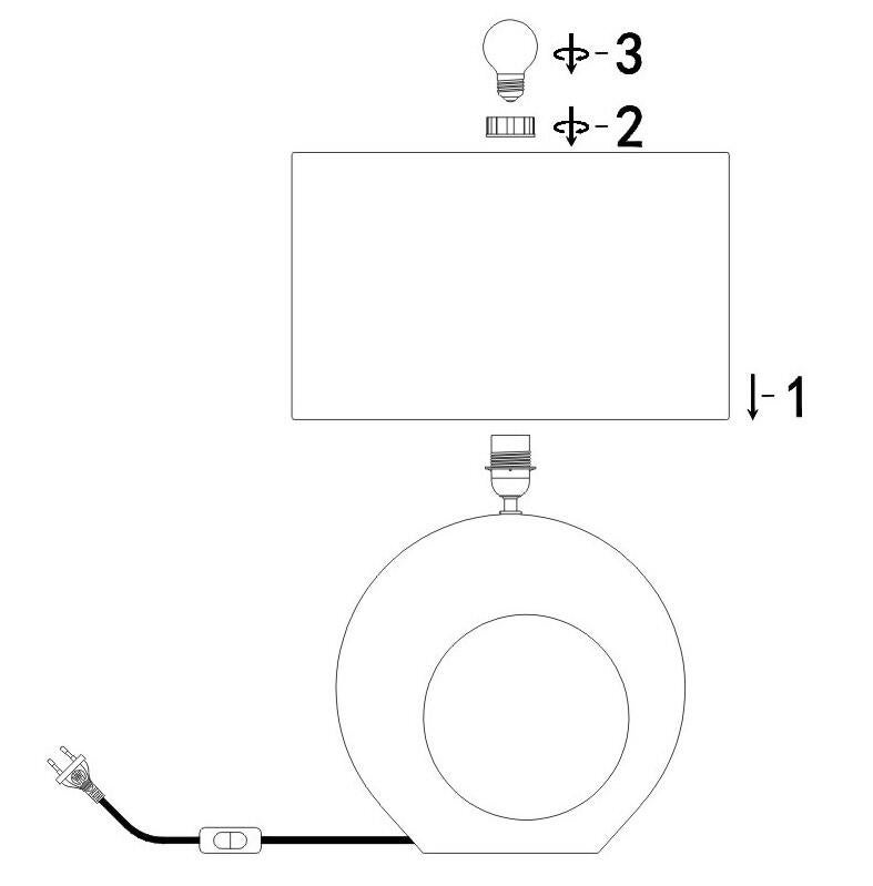 Lampe Anori, céramique, jaune, H.60 cm, E27 - 5