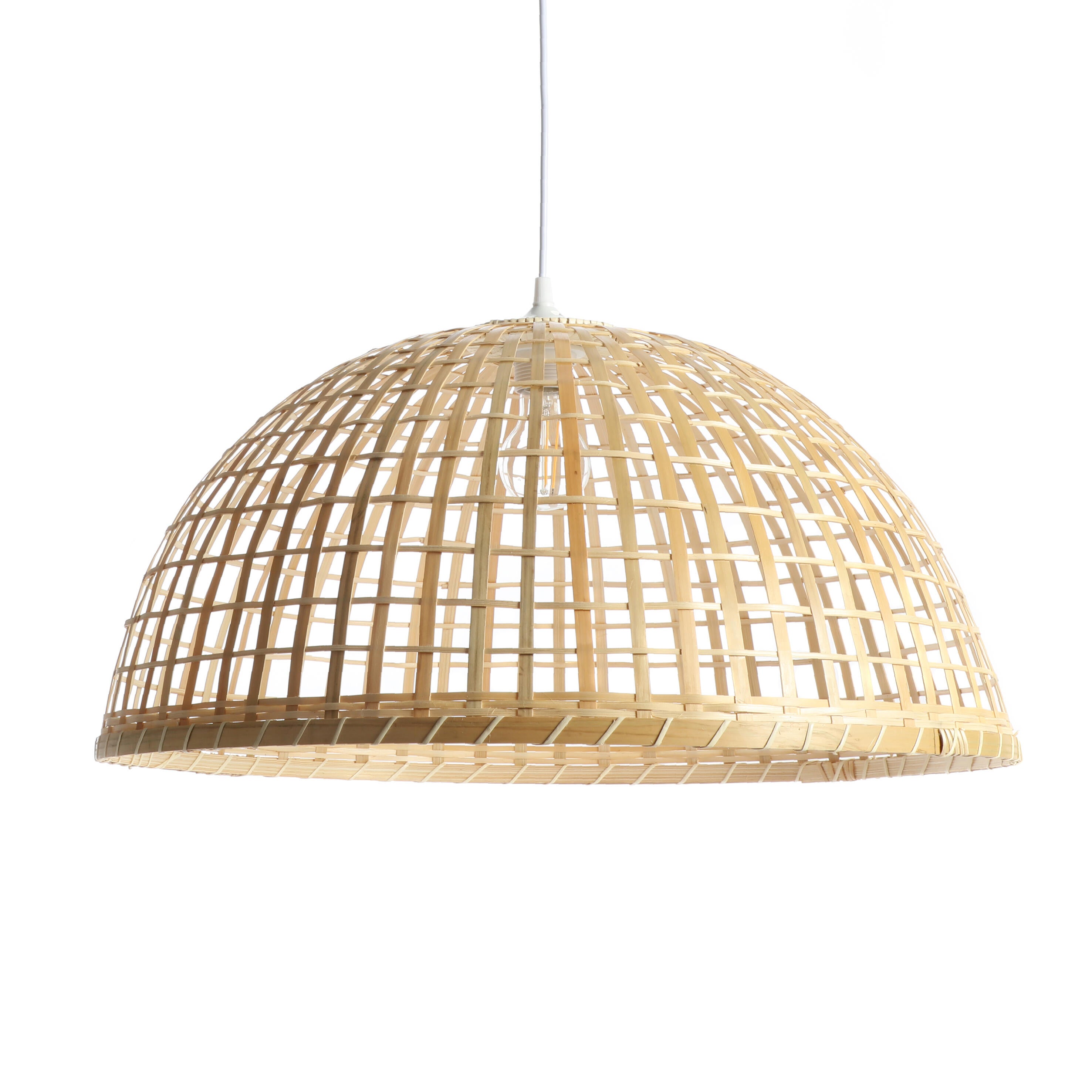 Suspension Macao bambou, beige, Diam.58 cm, E27 - 5
