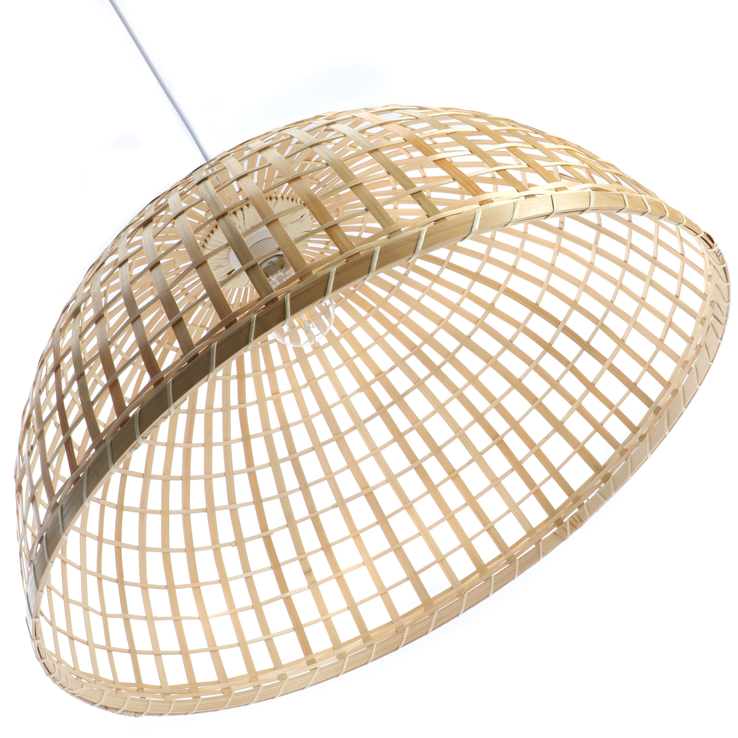Suspension Macao bambou, beige, Diam.58 cm, E27 - 4