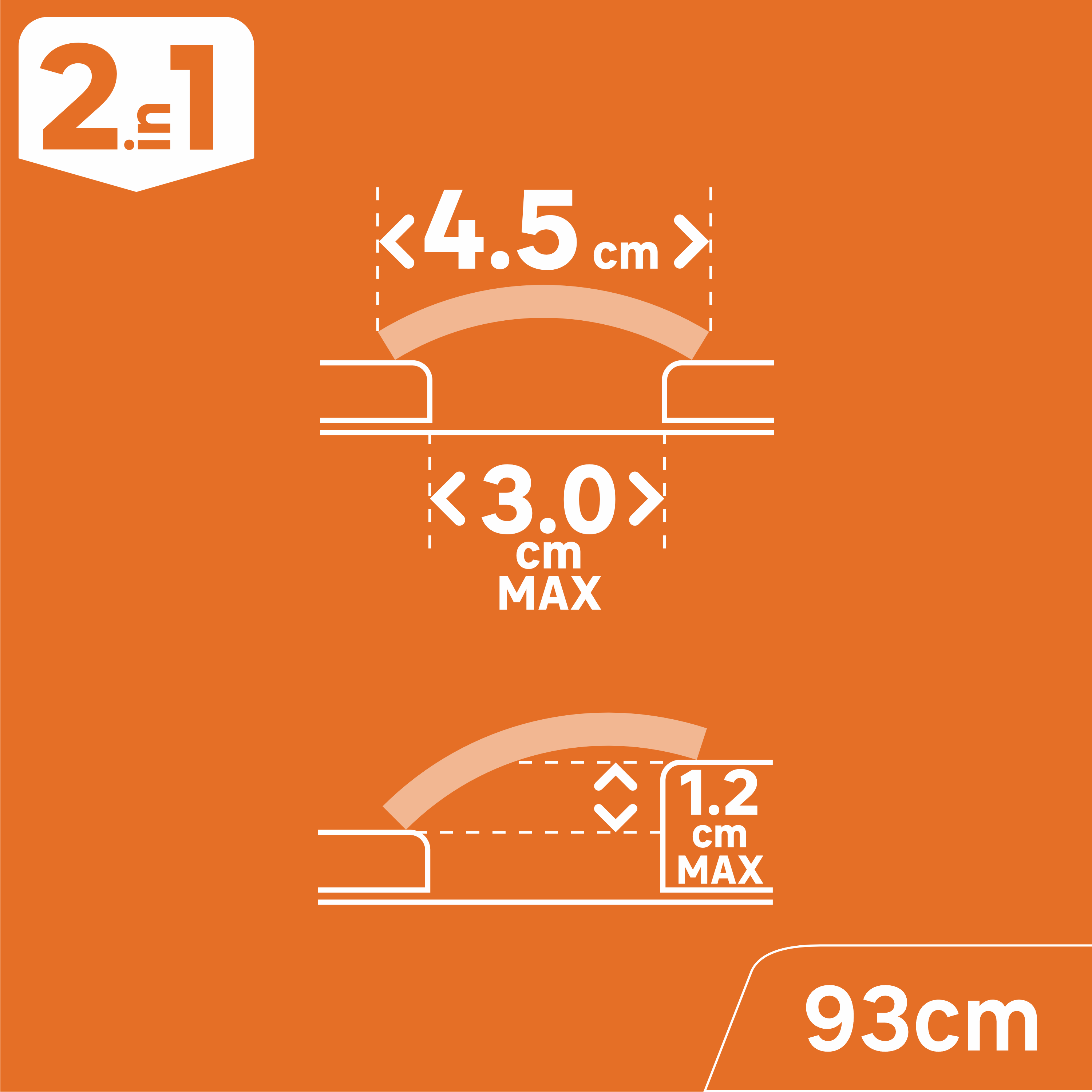 Barre de seuil alu gris à coller, l.4.5 cm x L.93 cm ARTENS - 5