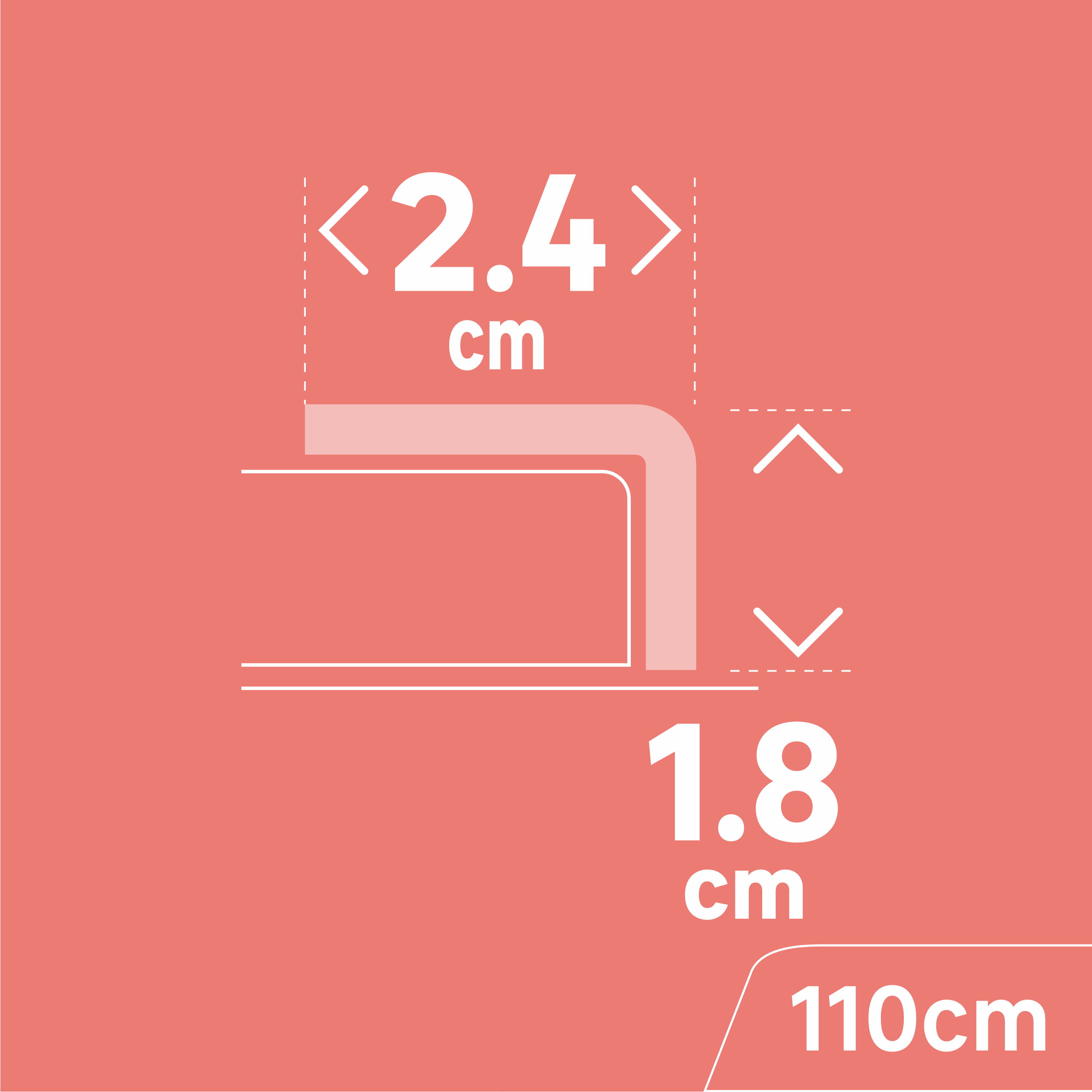 Nez de marche alu alu mat brossé à visser, l.1.8 cm x L.110 cm ARTENS - 4