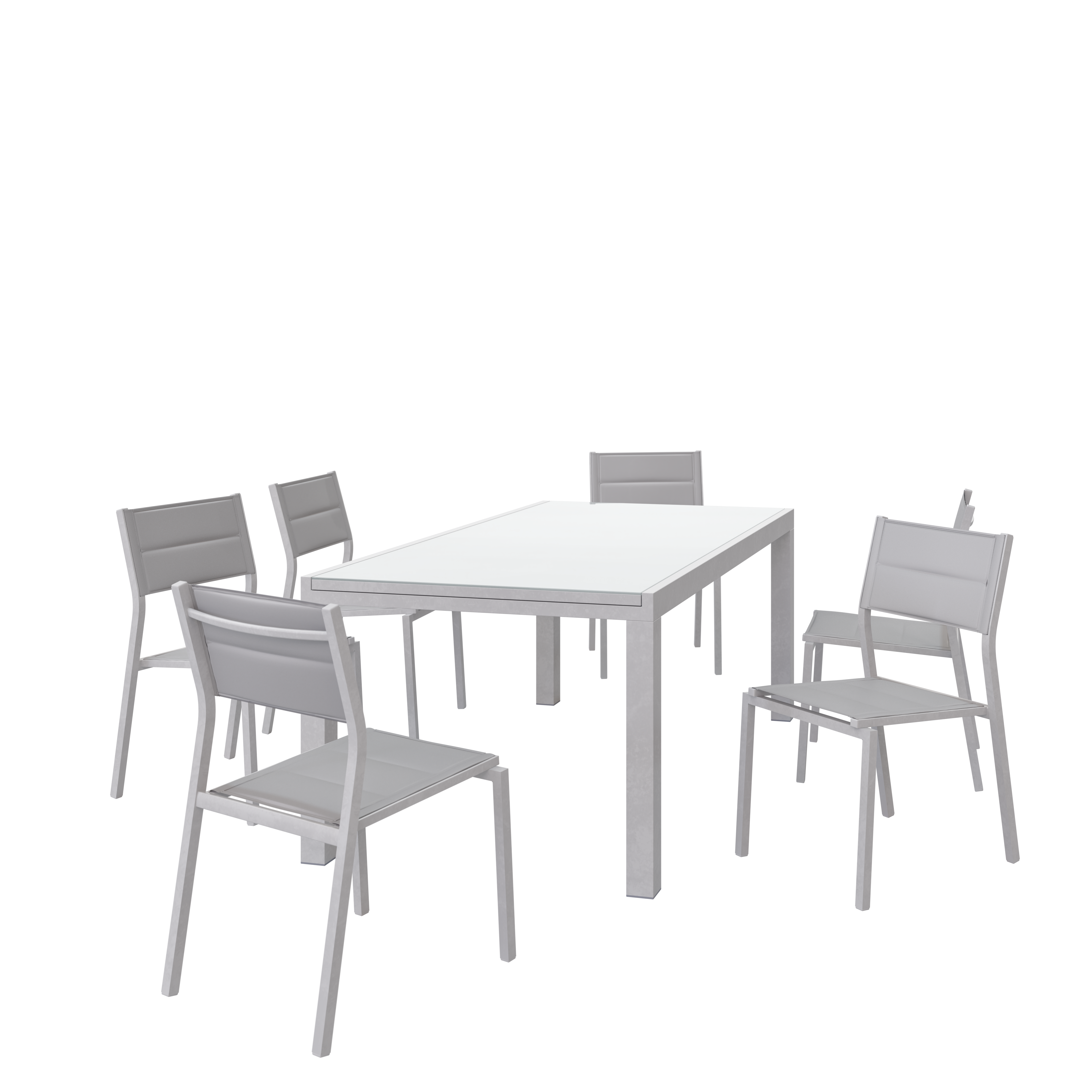 Silla de jardín sin cojín de aluminio Orion Beta Ii blanco - 10