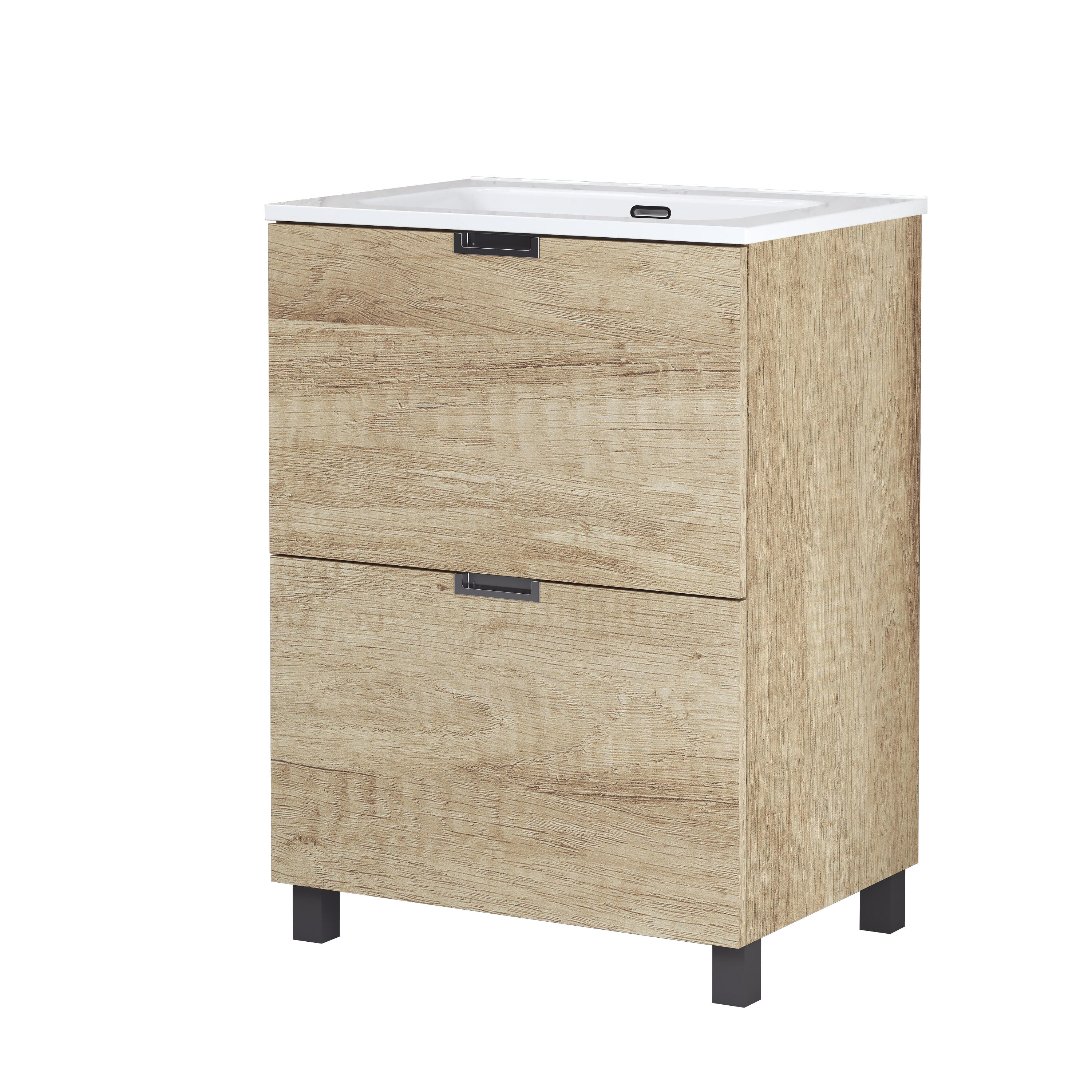 Mueble de baño buda olmo 60x46 cm (lavabo no incluido)