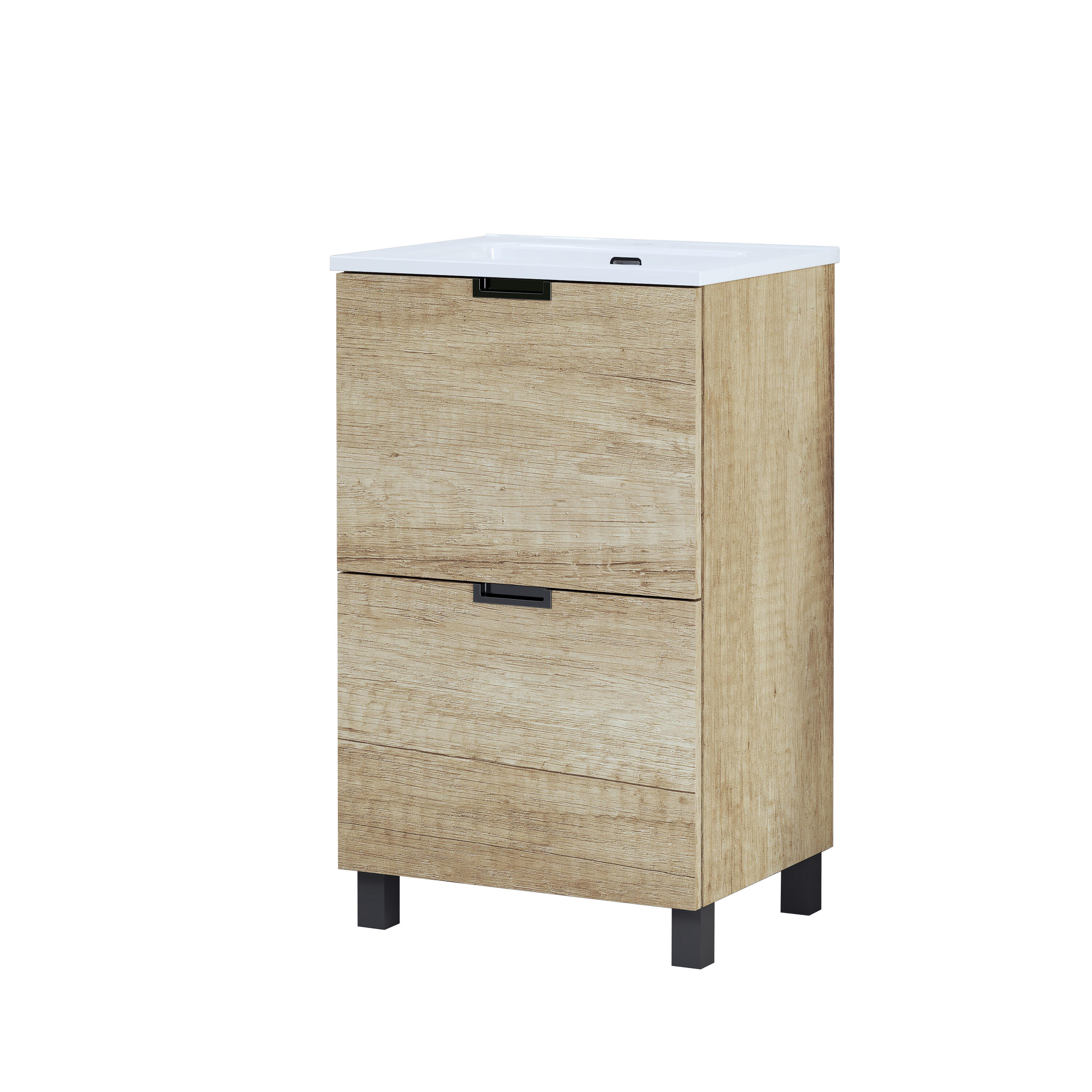 Mueble de baño buda olmo 50x39 cm (lavabo no incluido)