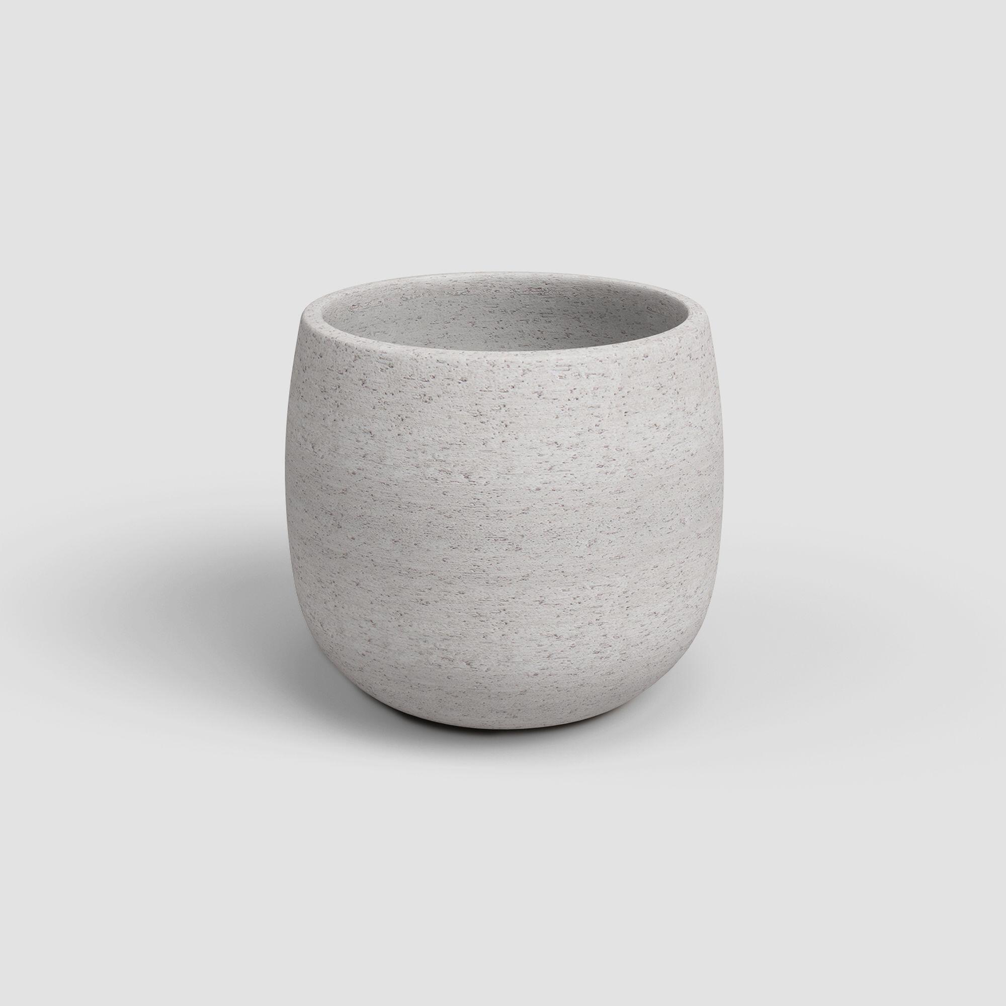 Maceta de arcilla hemera blanco 29x29 cm