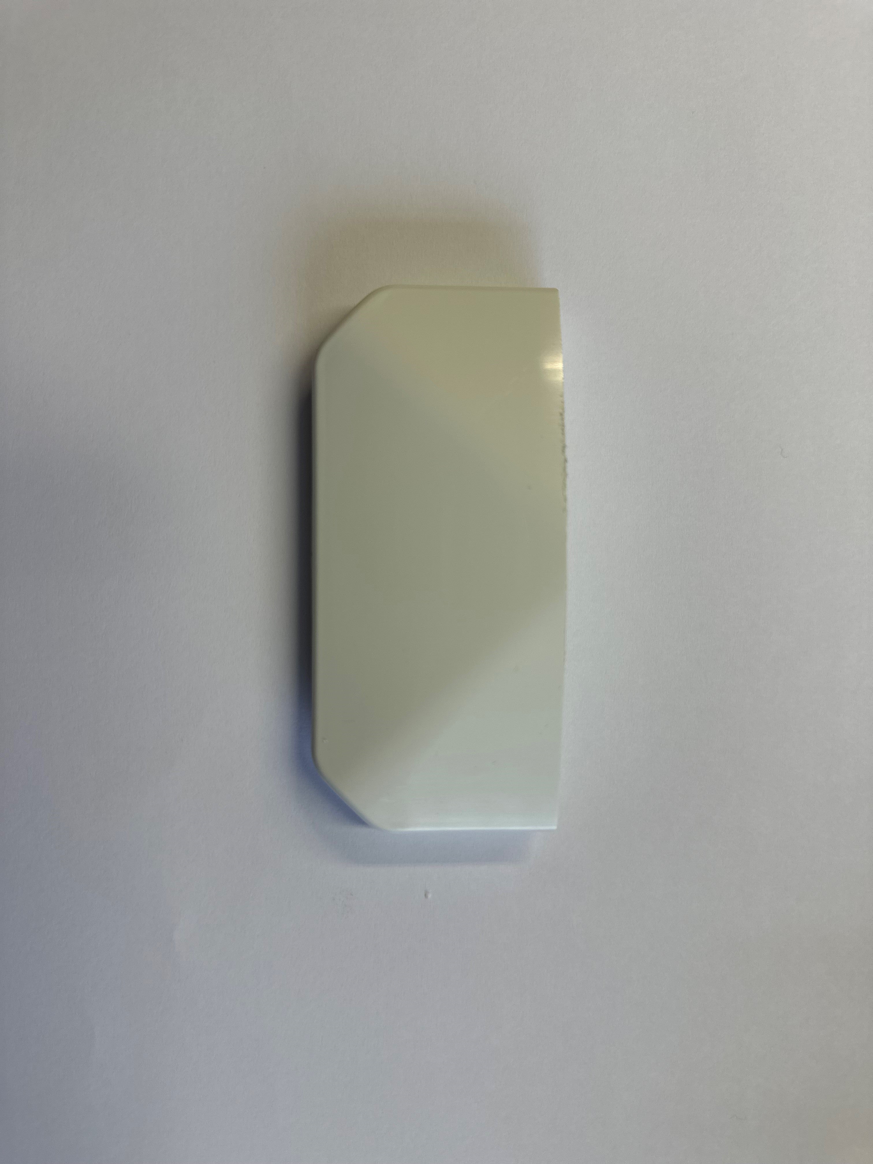 Tapa de poste de inicio de pvc blanco clea