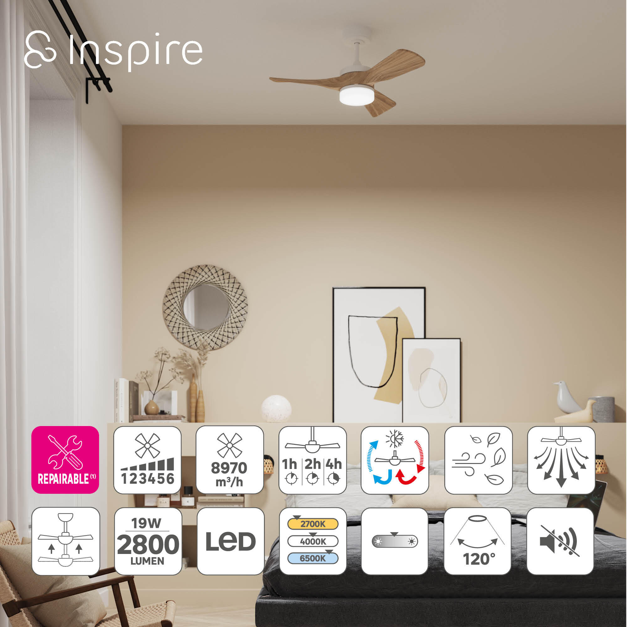 ventilador de techo silencioso - 2