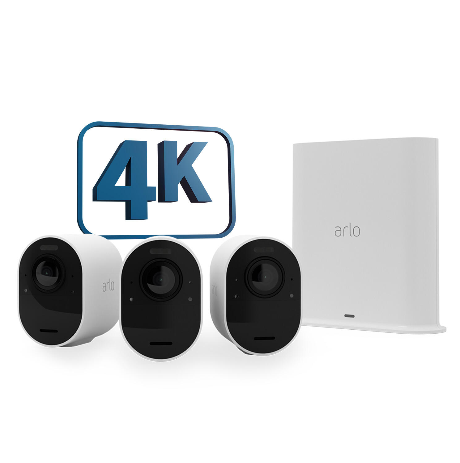 Kit de vidéosurveillance sans fil 3 caméras extérieure, ARLO Ultra 2, blanc - 2