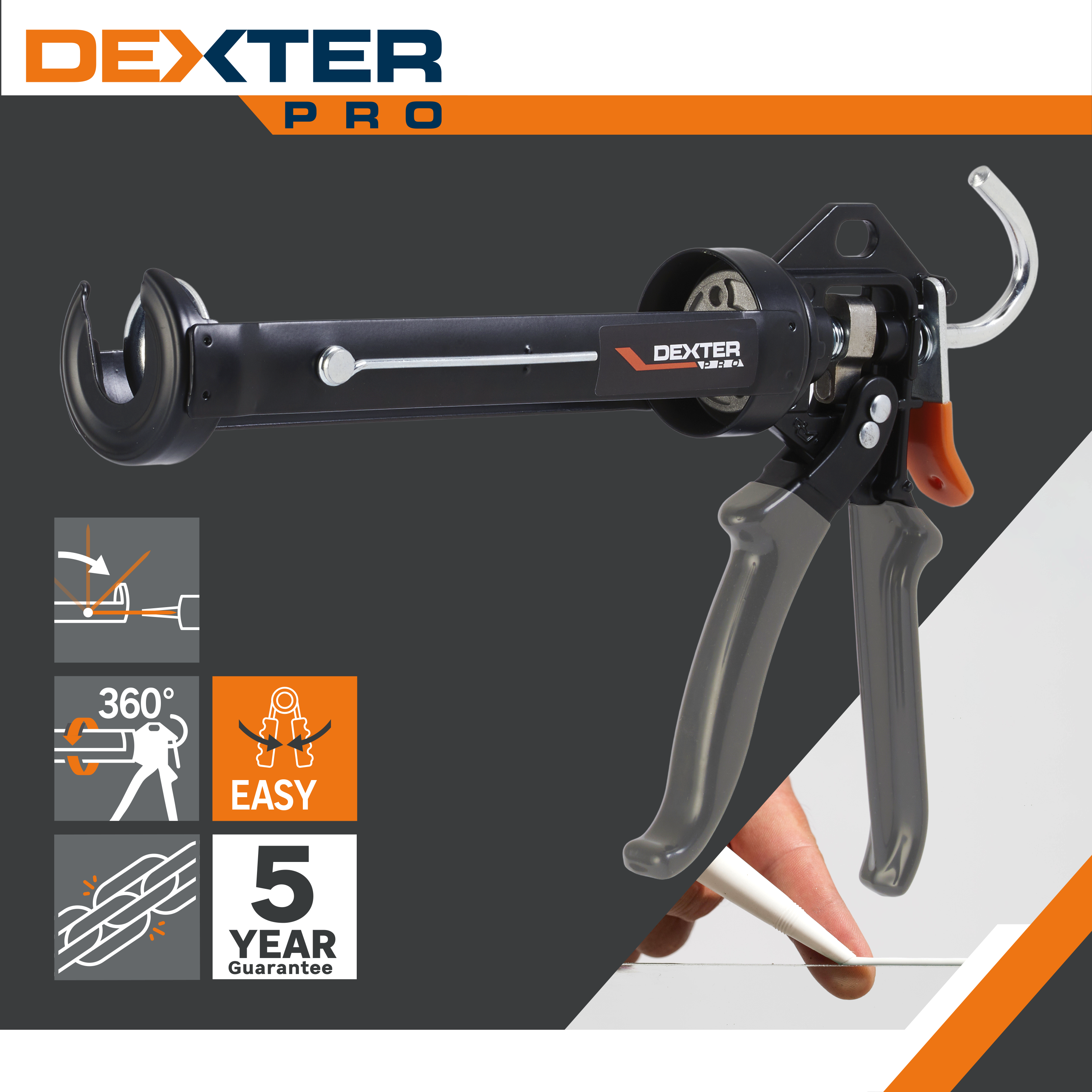 Pistolet do kartuszy Dexter Pro - 5